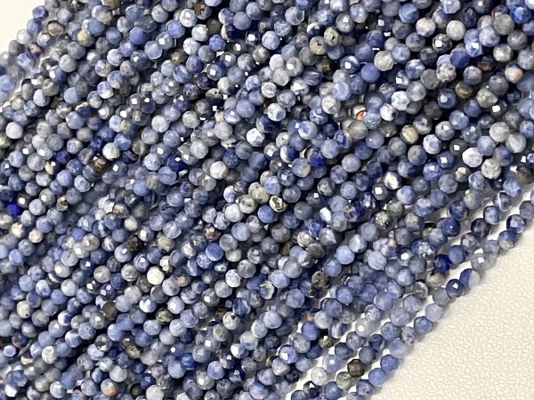 Sodalite Rondelle Faceted