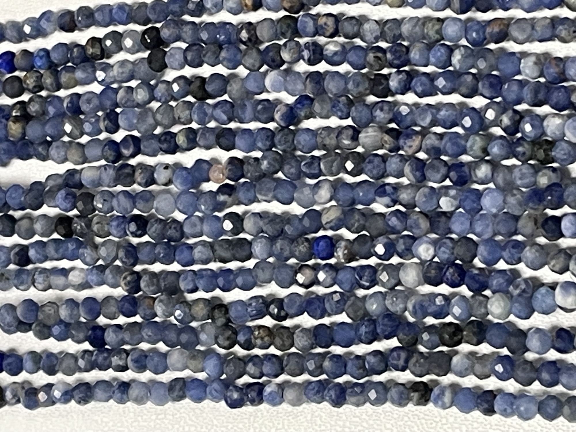 Sodalite Rondelle Faceted