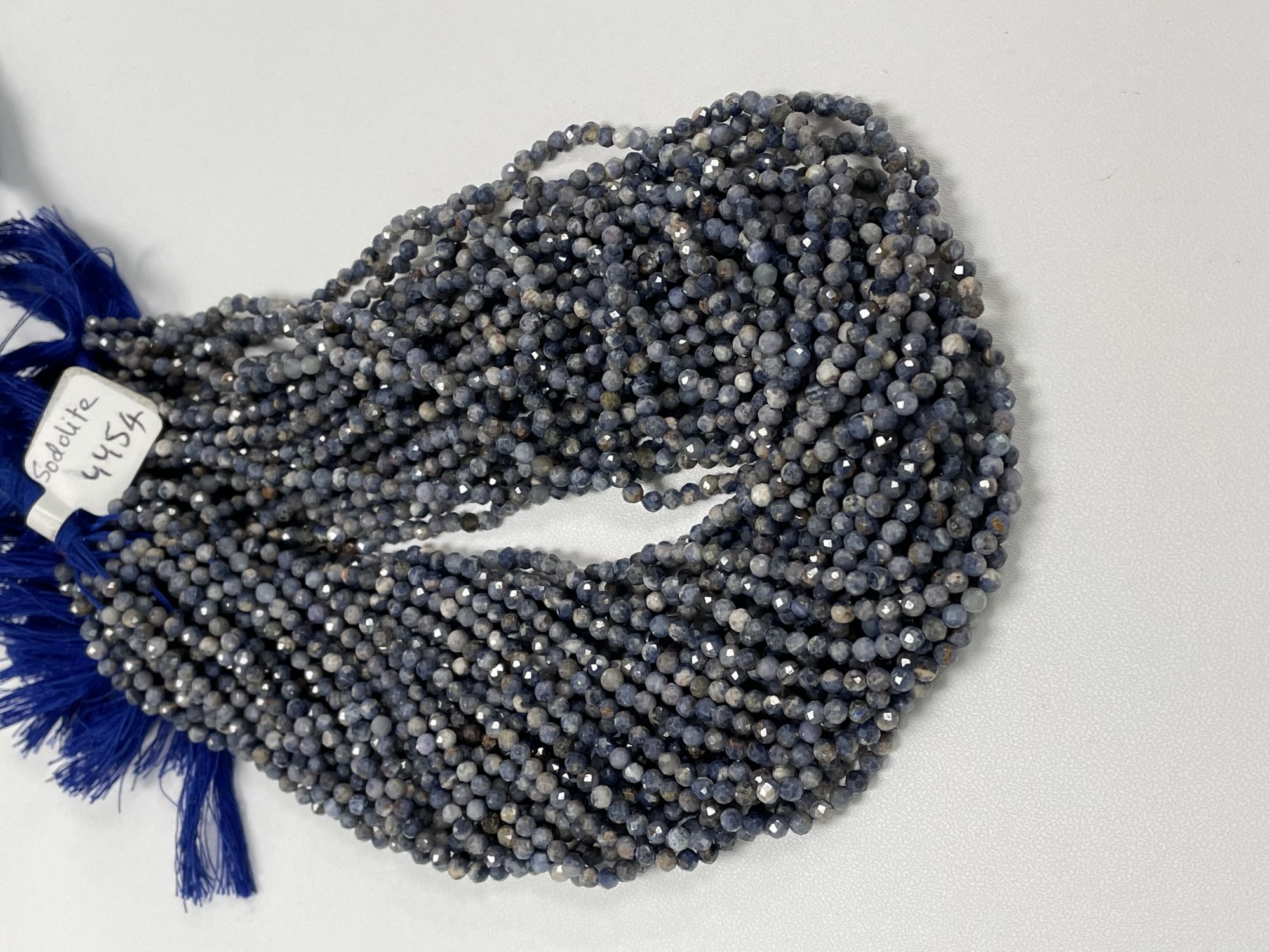 Sodalite Rondelle Faceted