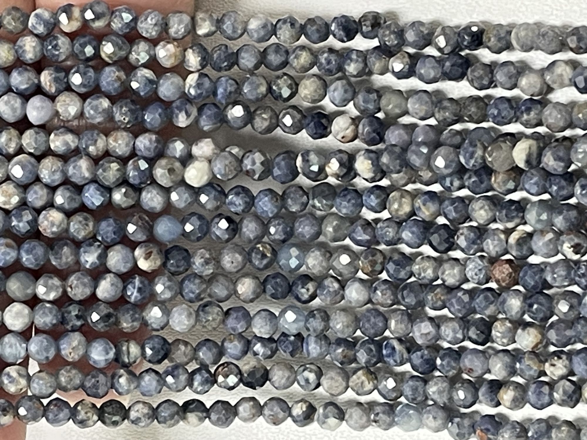 Sodalite Rondelle Faceted