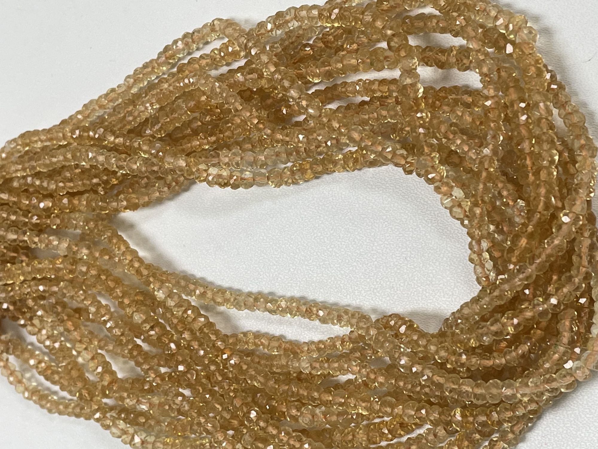 Citrine Rondelle Faceted