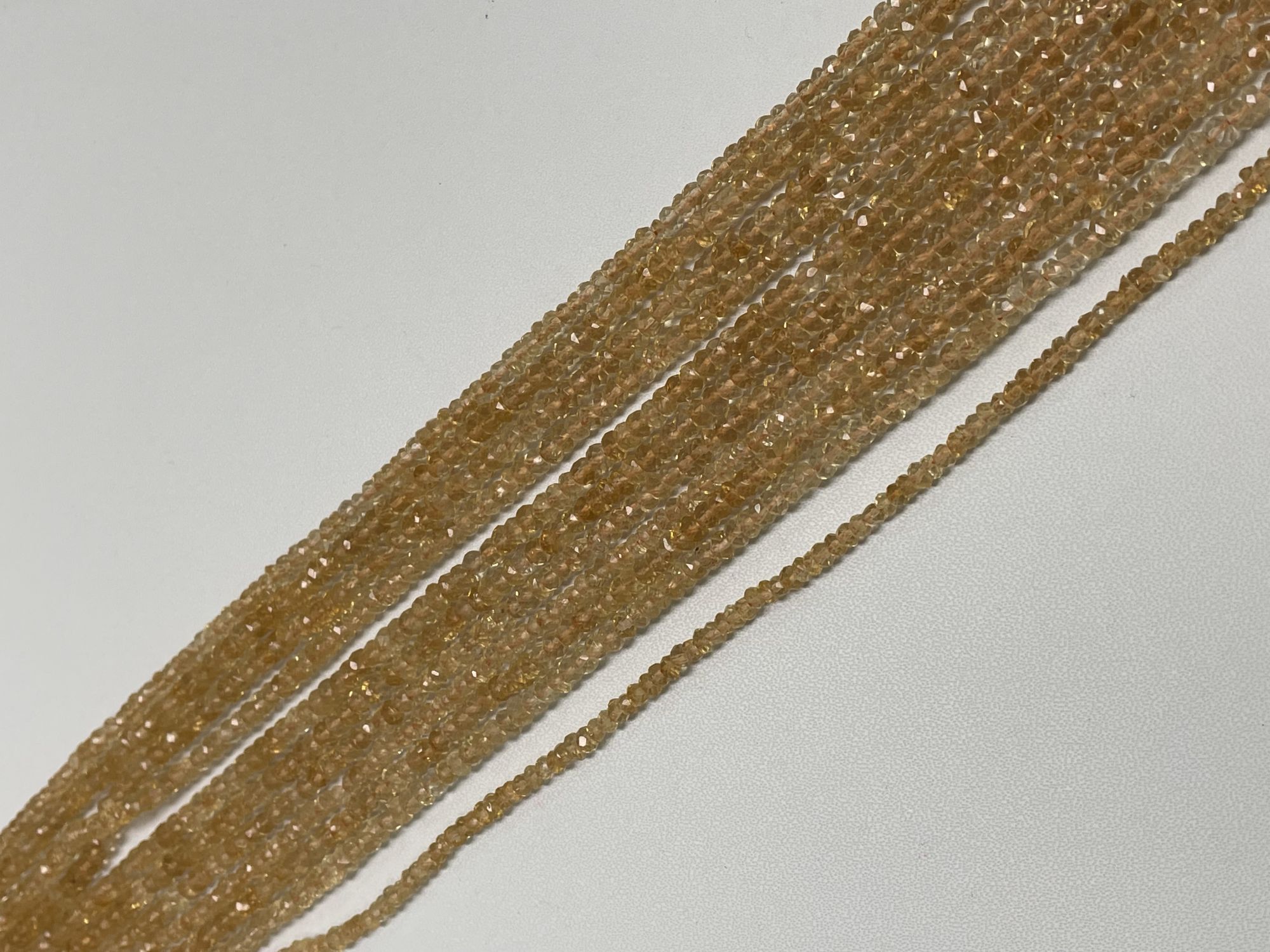 Citrine Rondelle Faceted