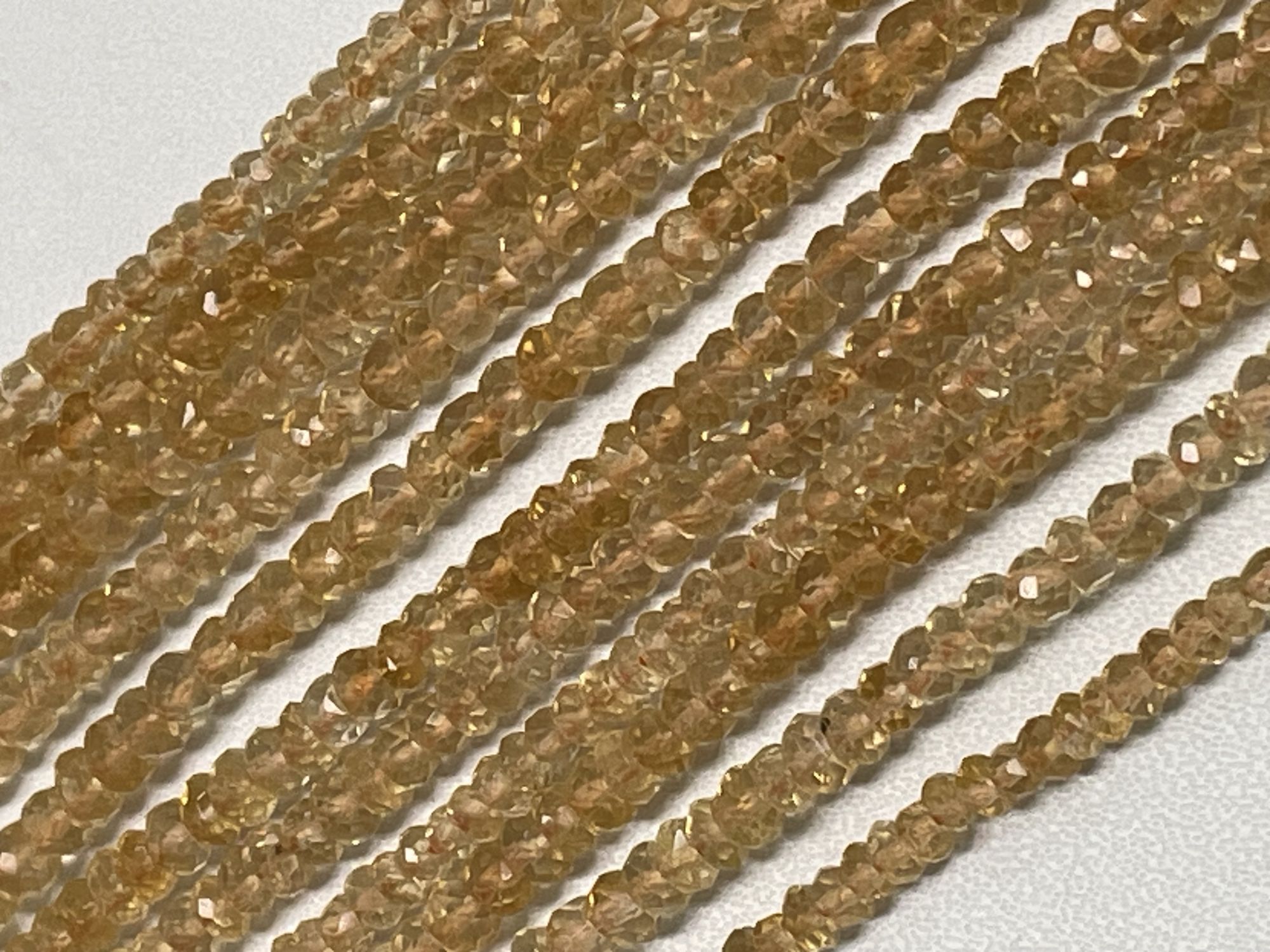 Citrine Rondelle Faceted