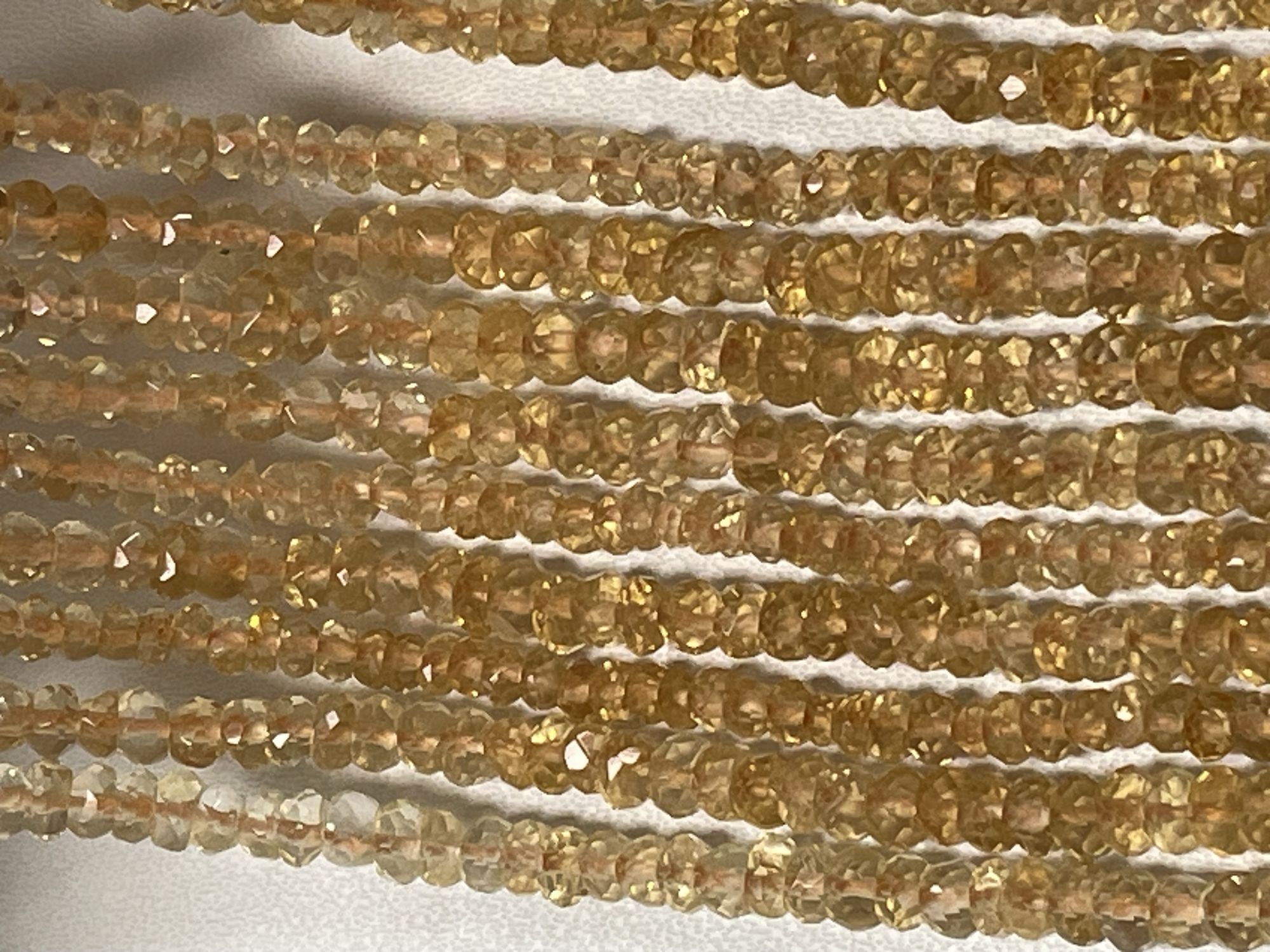 Citrine Rondelle Faceted