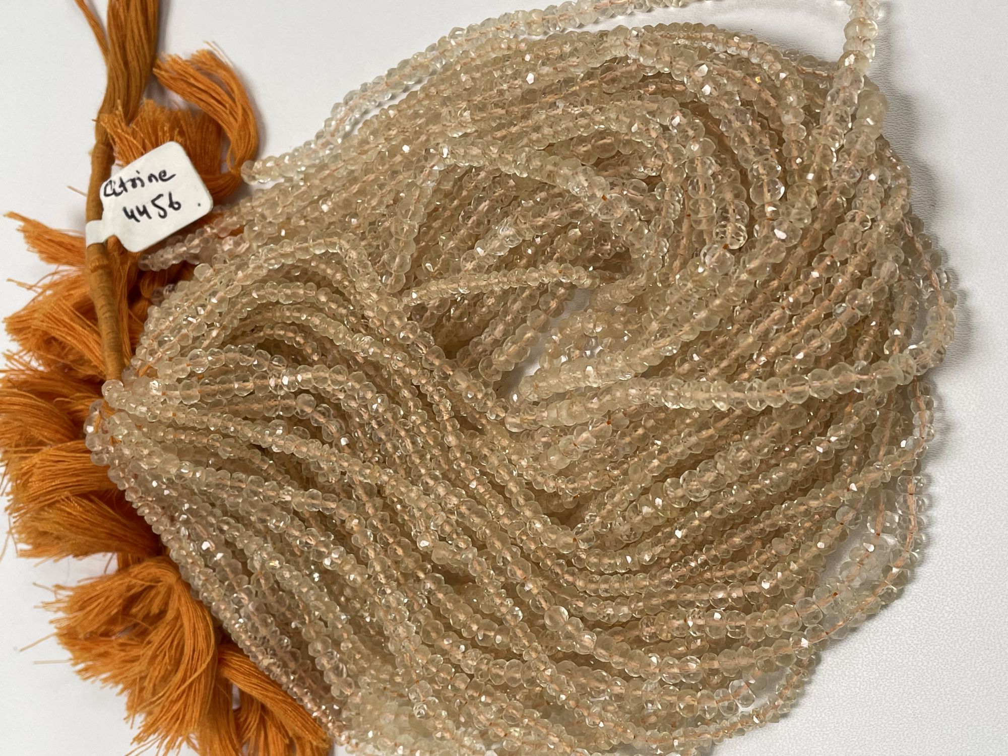 Citrine Rondelle Faceted