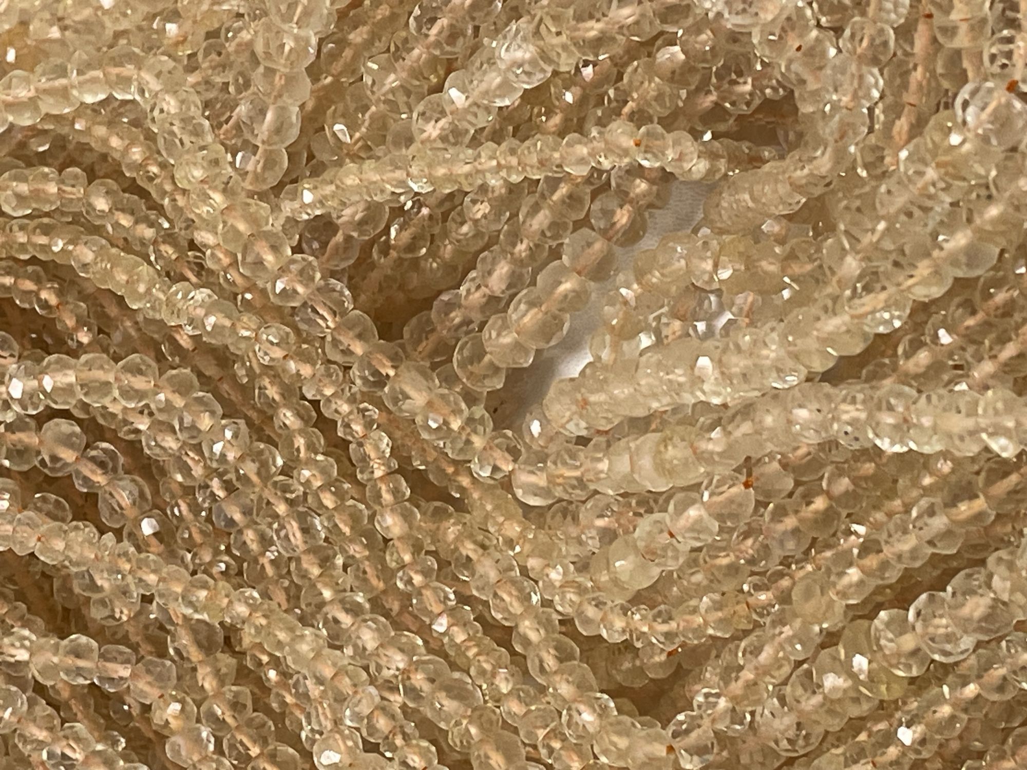 Citrine Rondelle Faceted