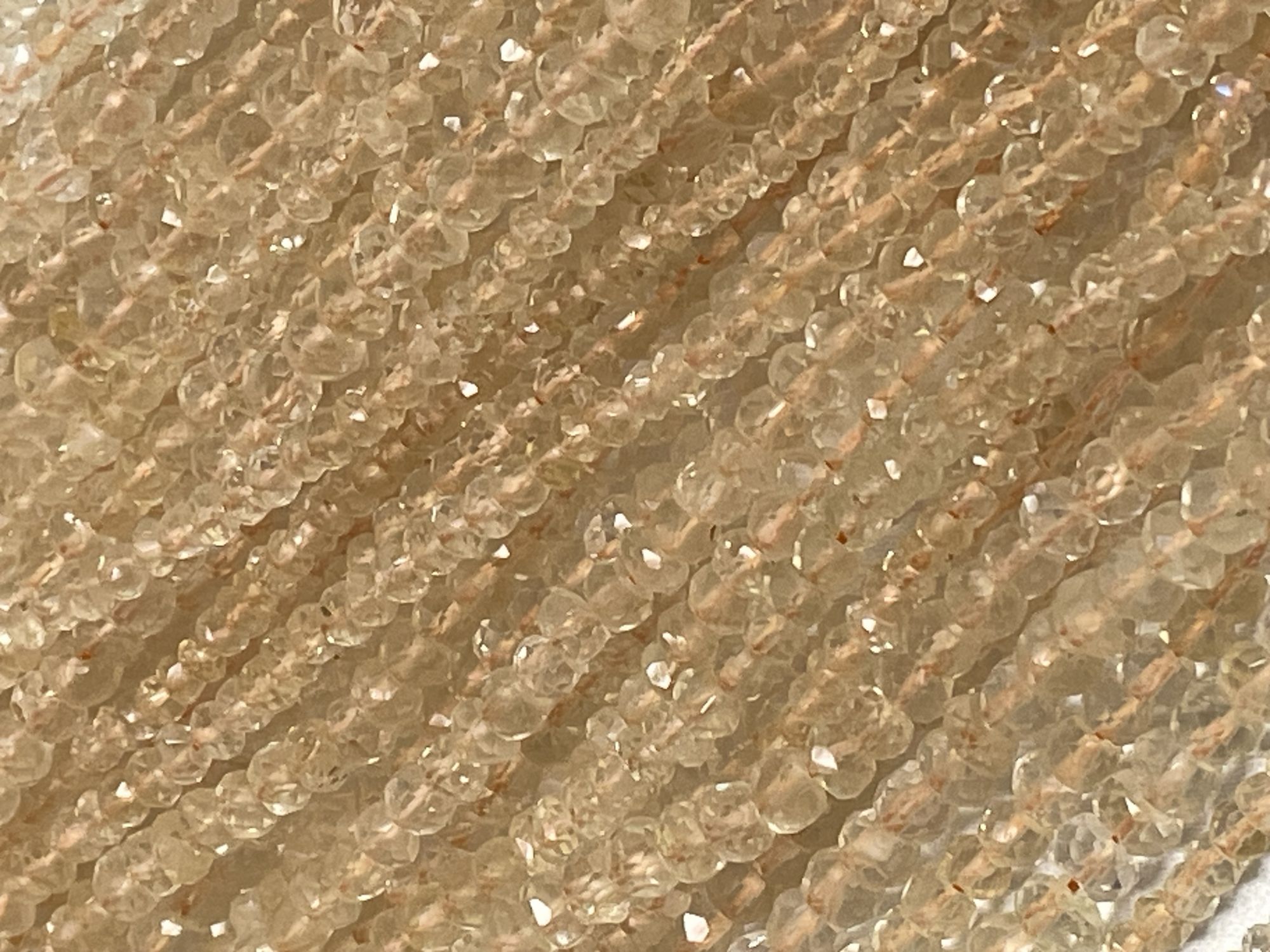 Citrine Rondelle Faceted