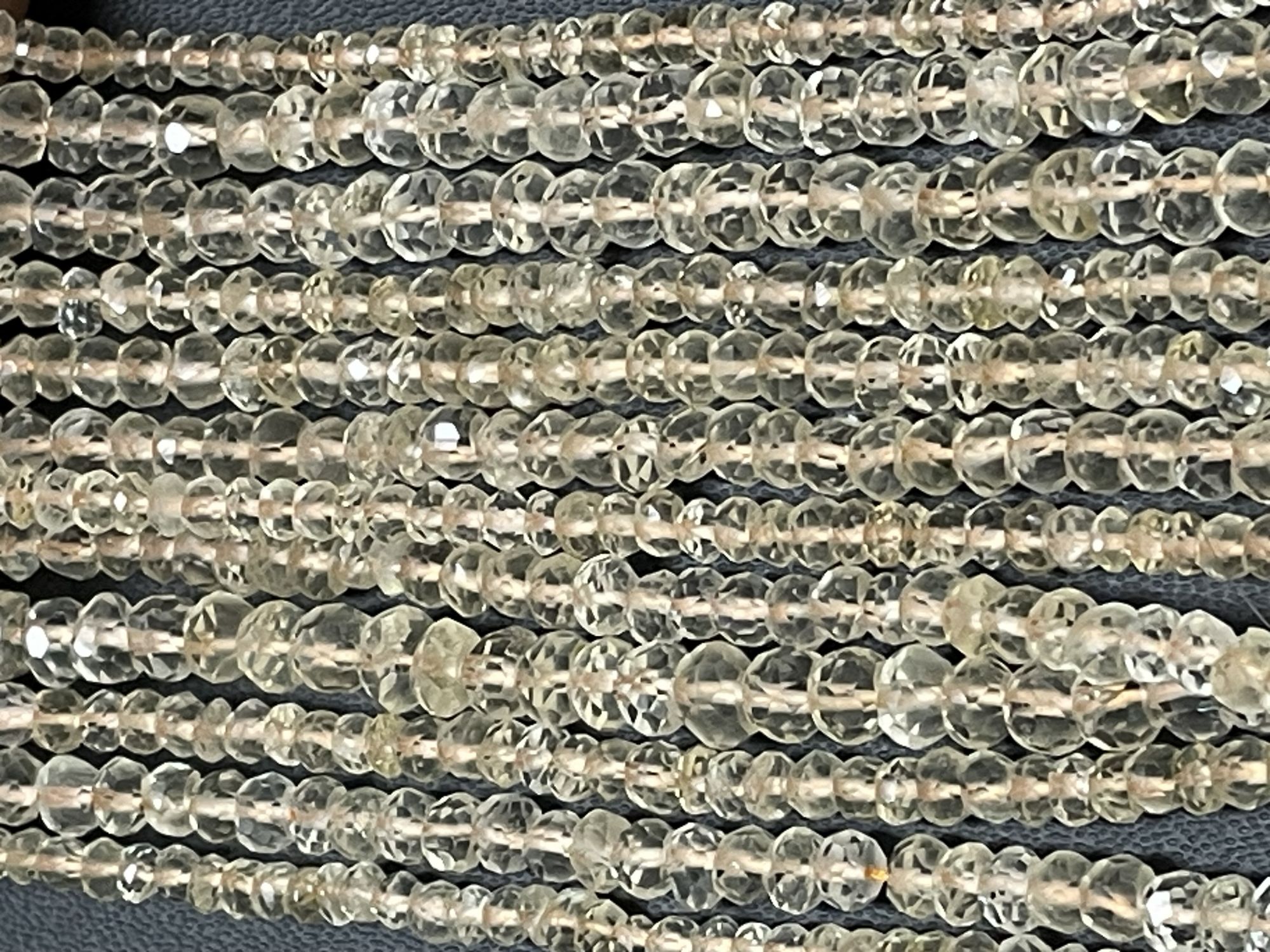 Citrine Rondelle Faceted