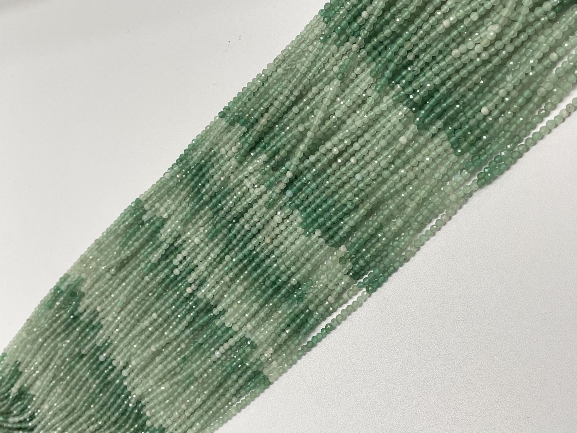 Shaded Aventurine Rondelle Faceted