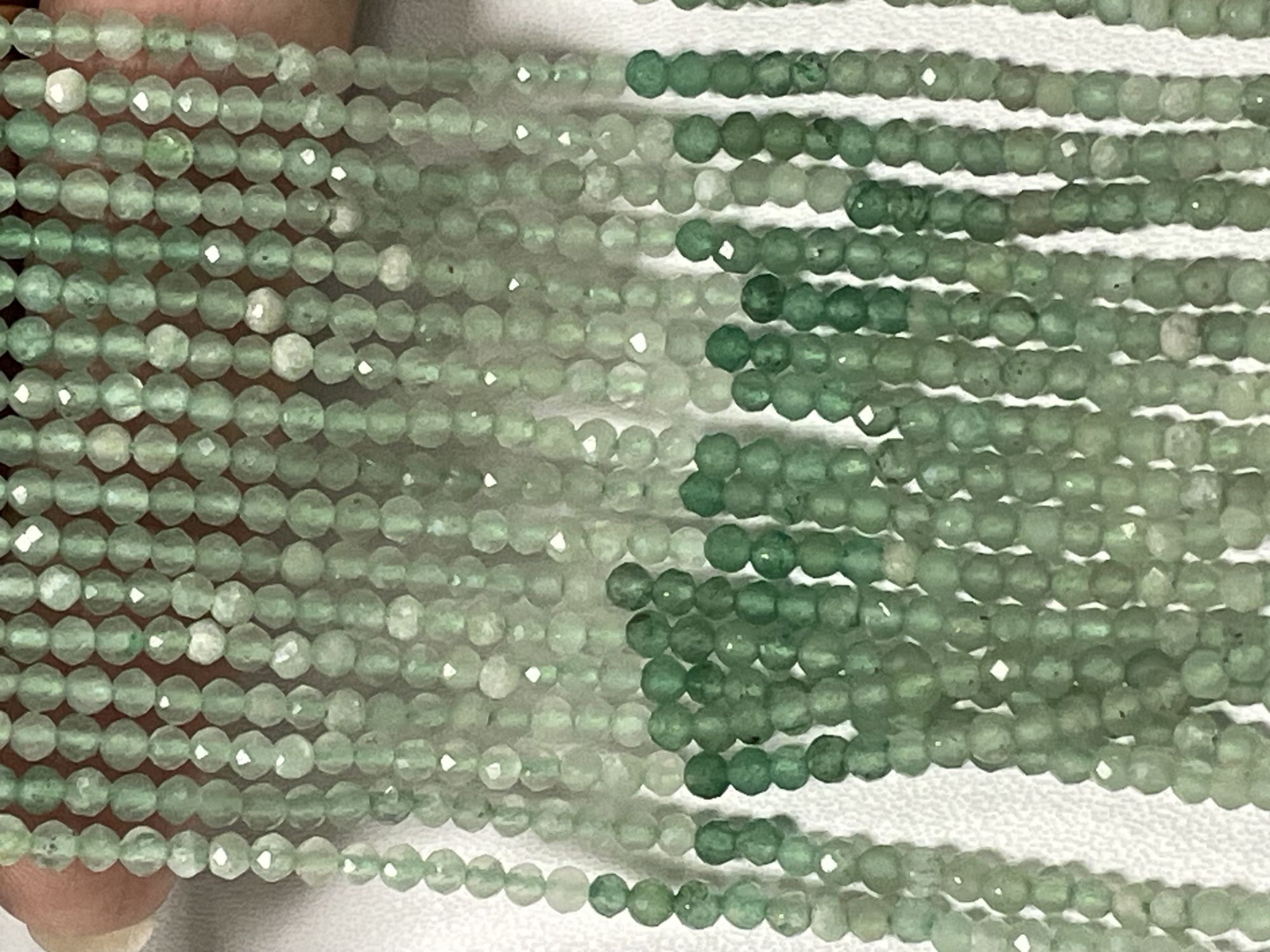 Shaded Aventurine Rondelle Faceted