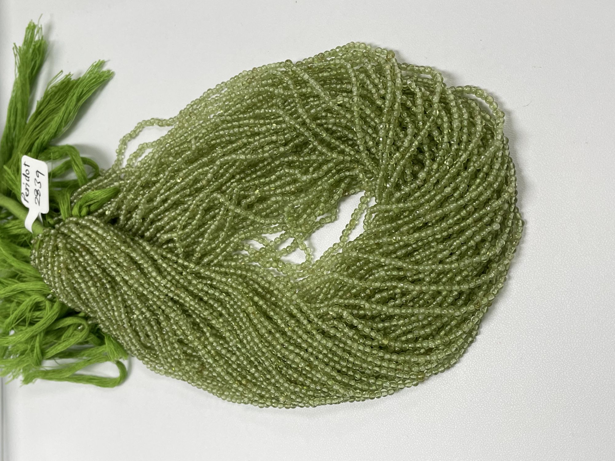 Peridot Rondelle Smooth