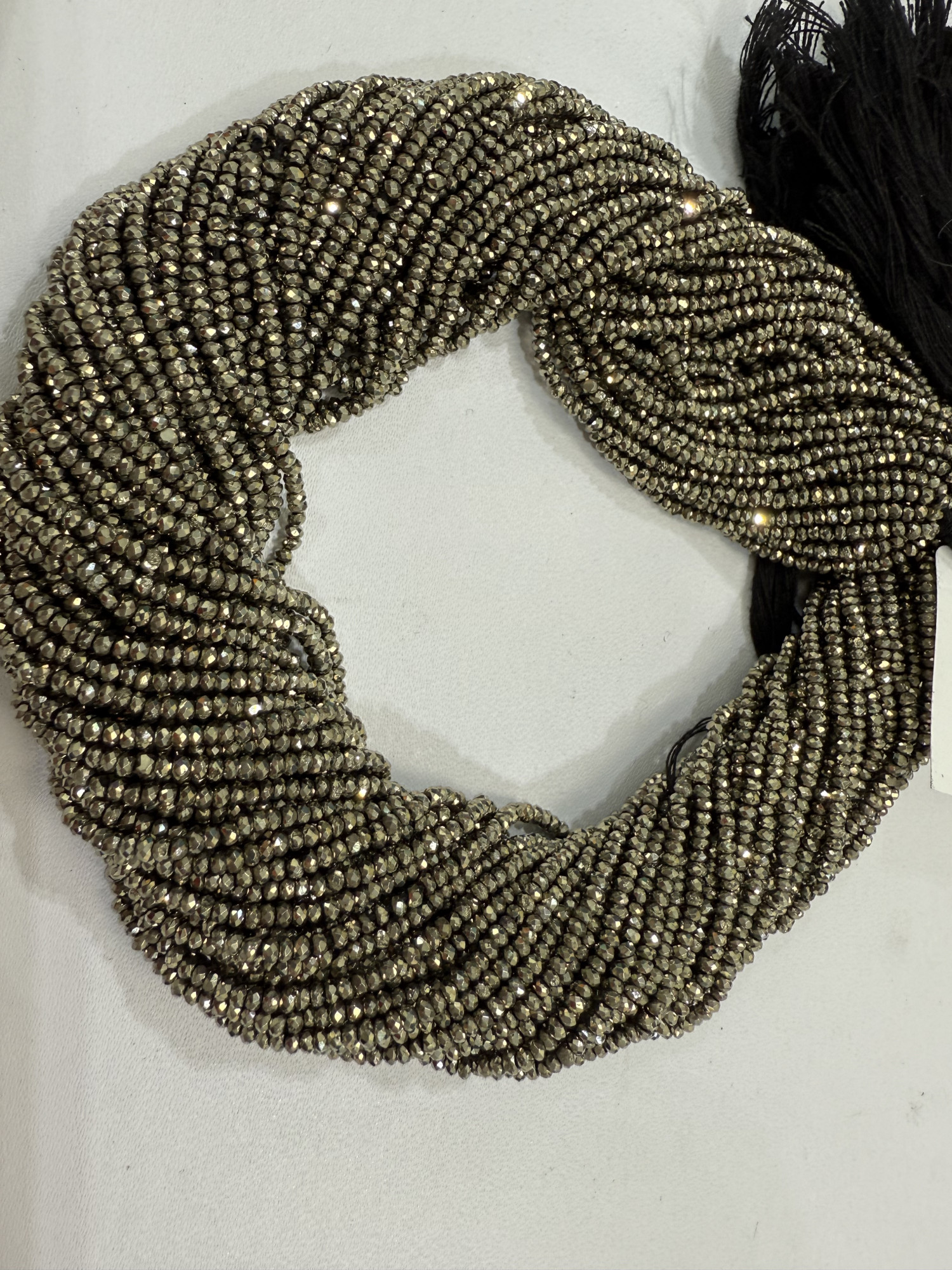 Pyrite Rondelle Faceted