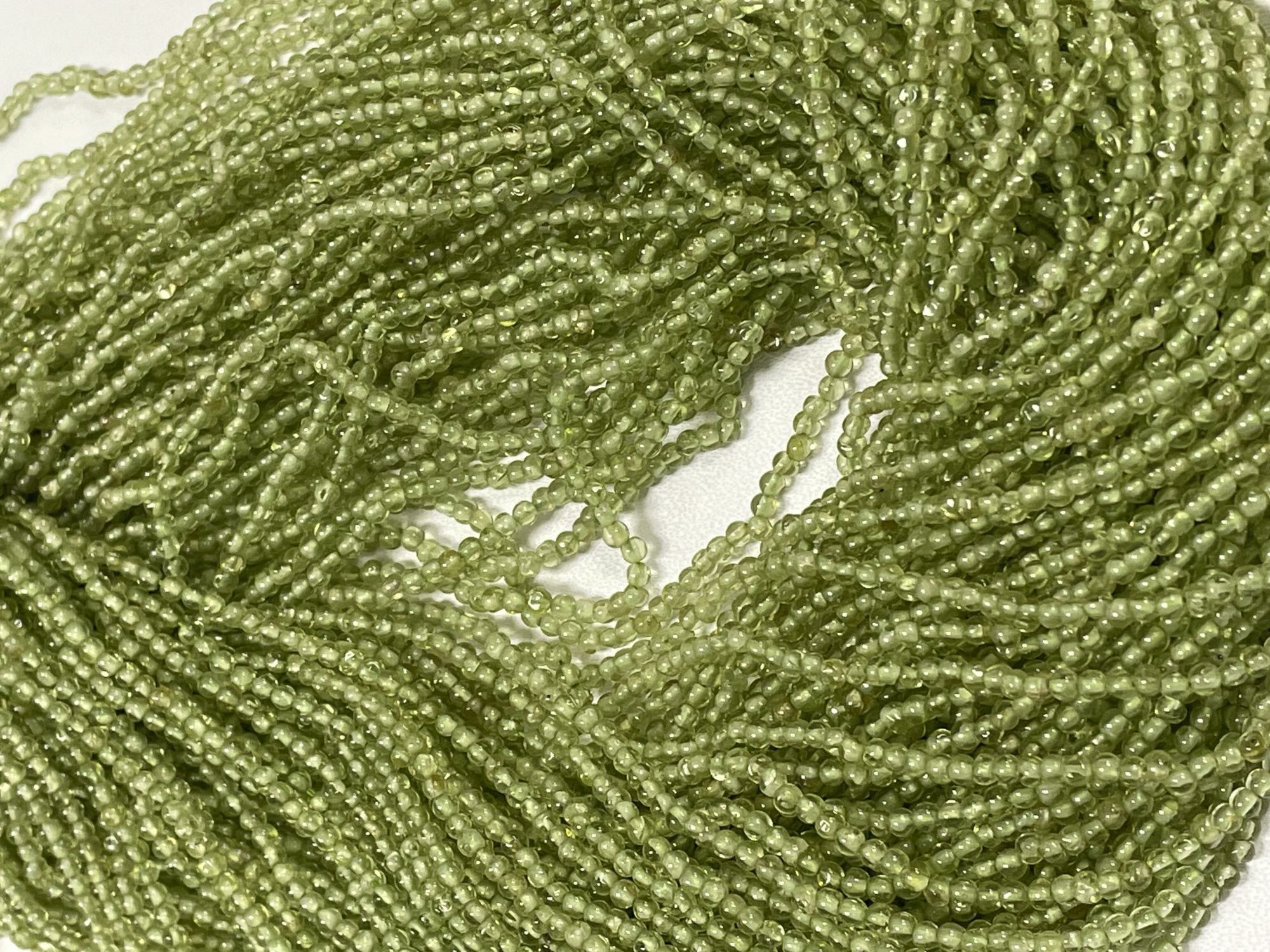 Peridot Rondelle Smooth