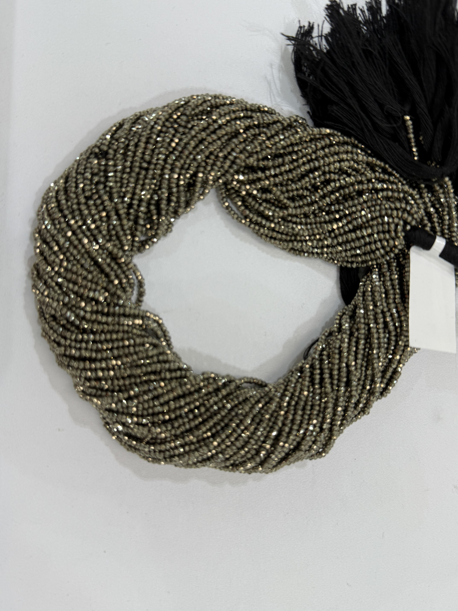 Pyrite Rondelle Faceted