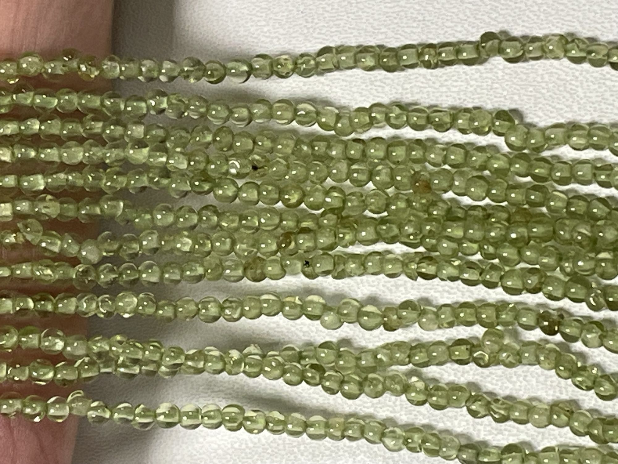 Peridot Rondelle Smooth