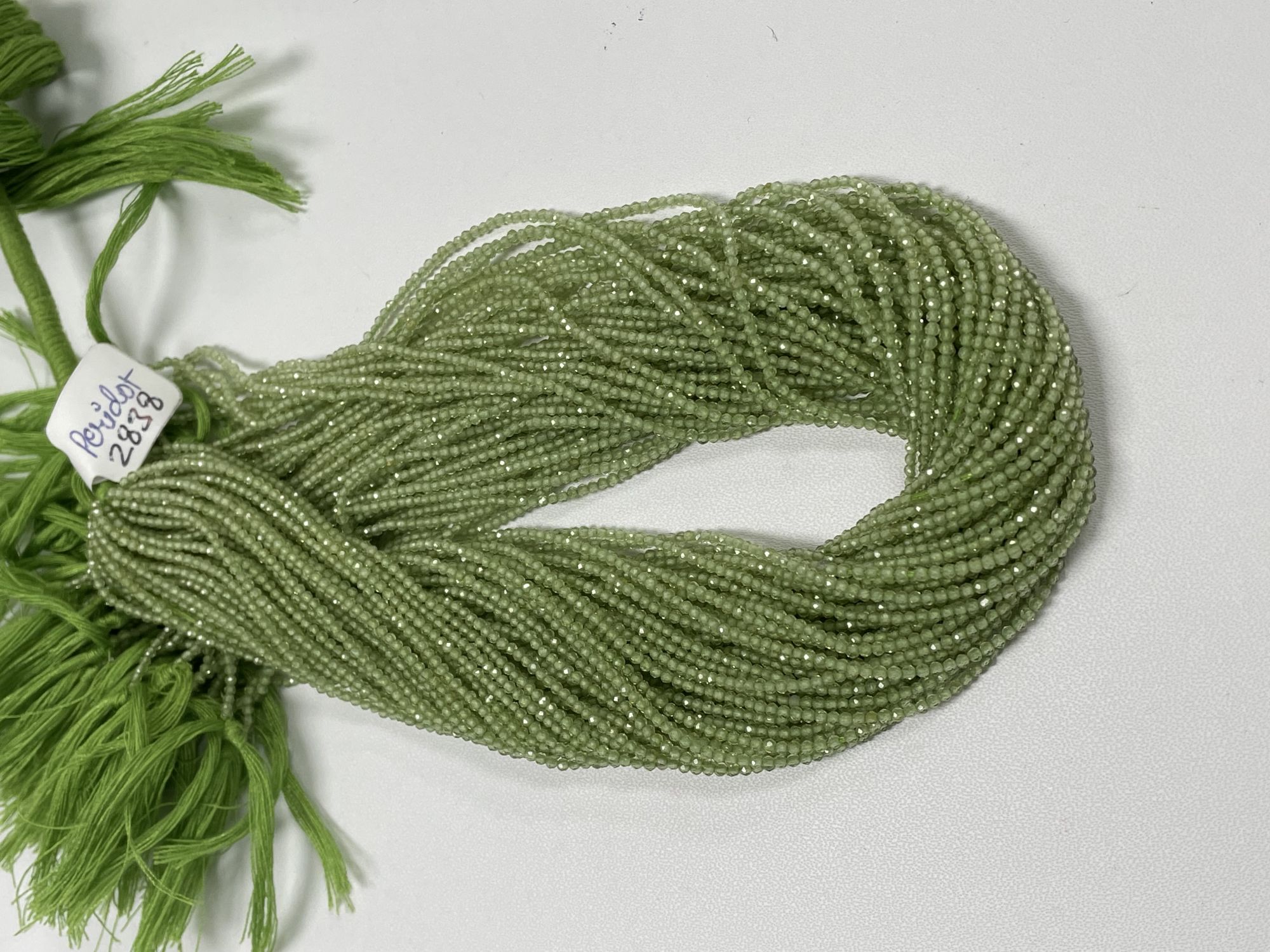 Peridot Rondelle Faceted