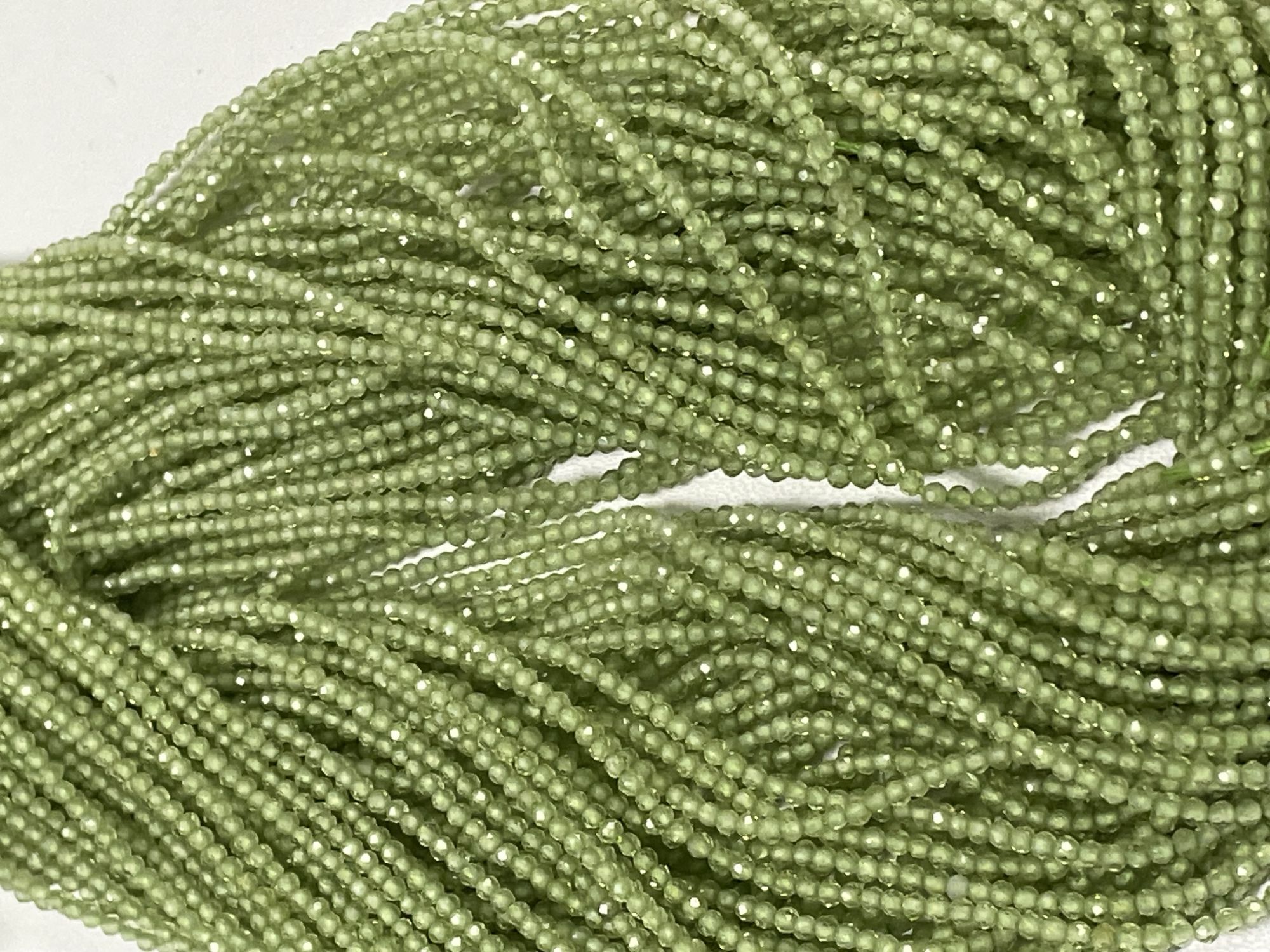 Peridot Rondelle Faceted