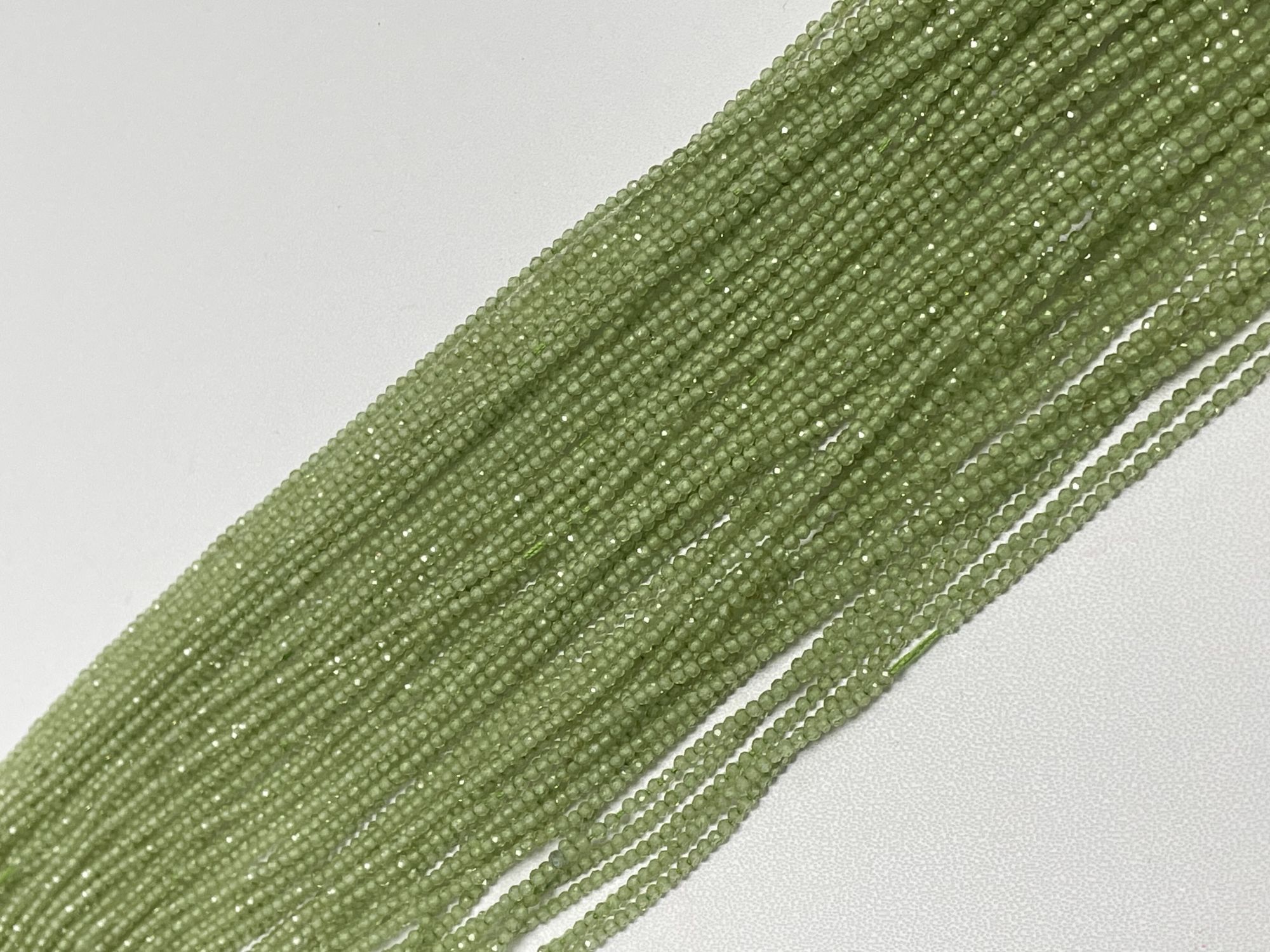 Peridot Rondelle Faceted