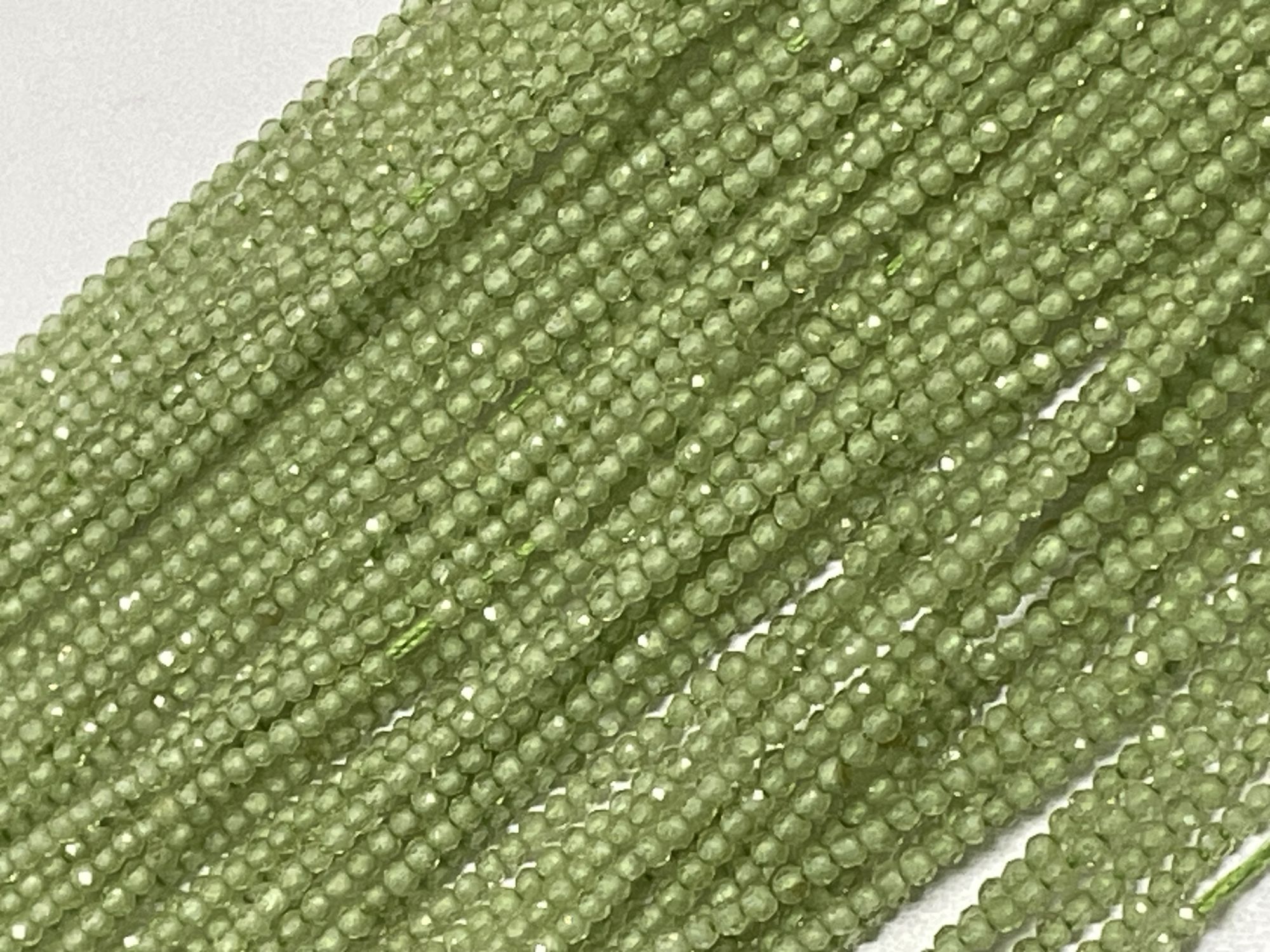 Peridot Rondelle Faceted