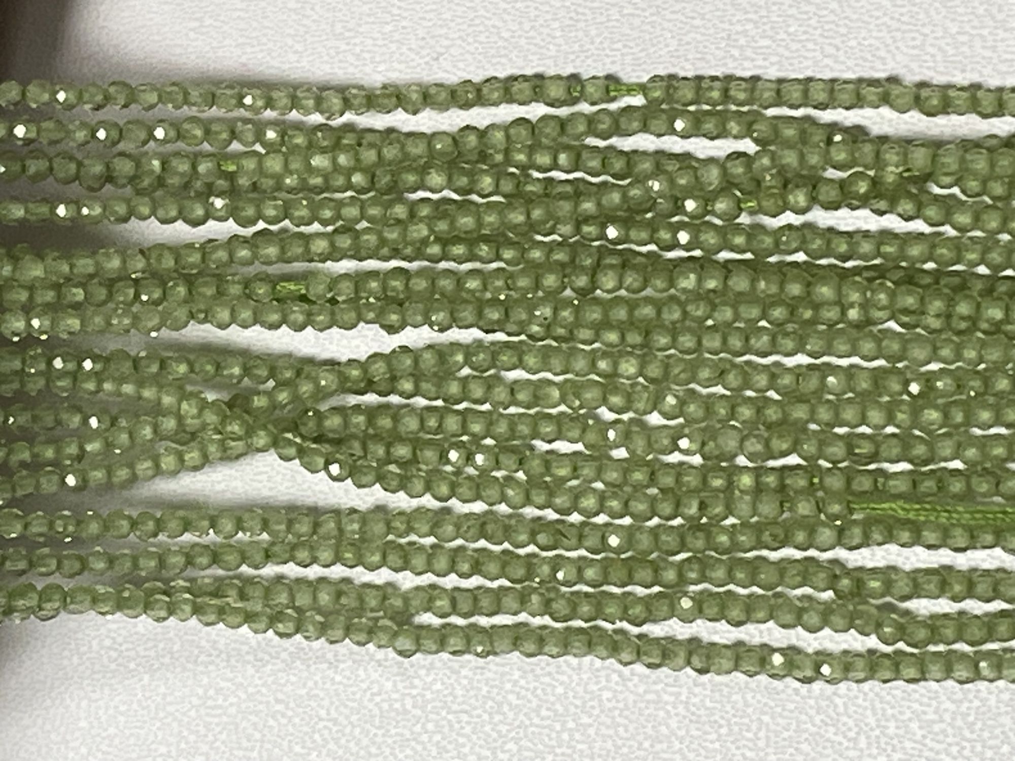 Peridot Rondelle Faceted