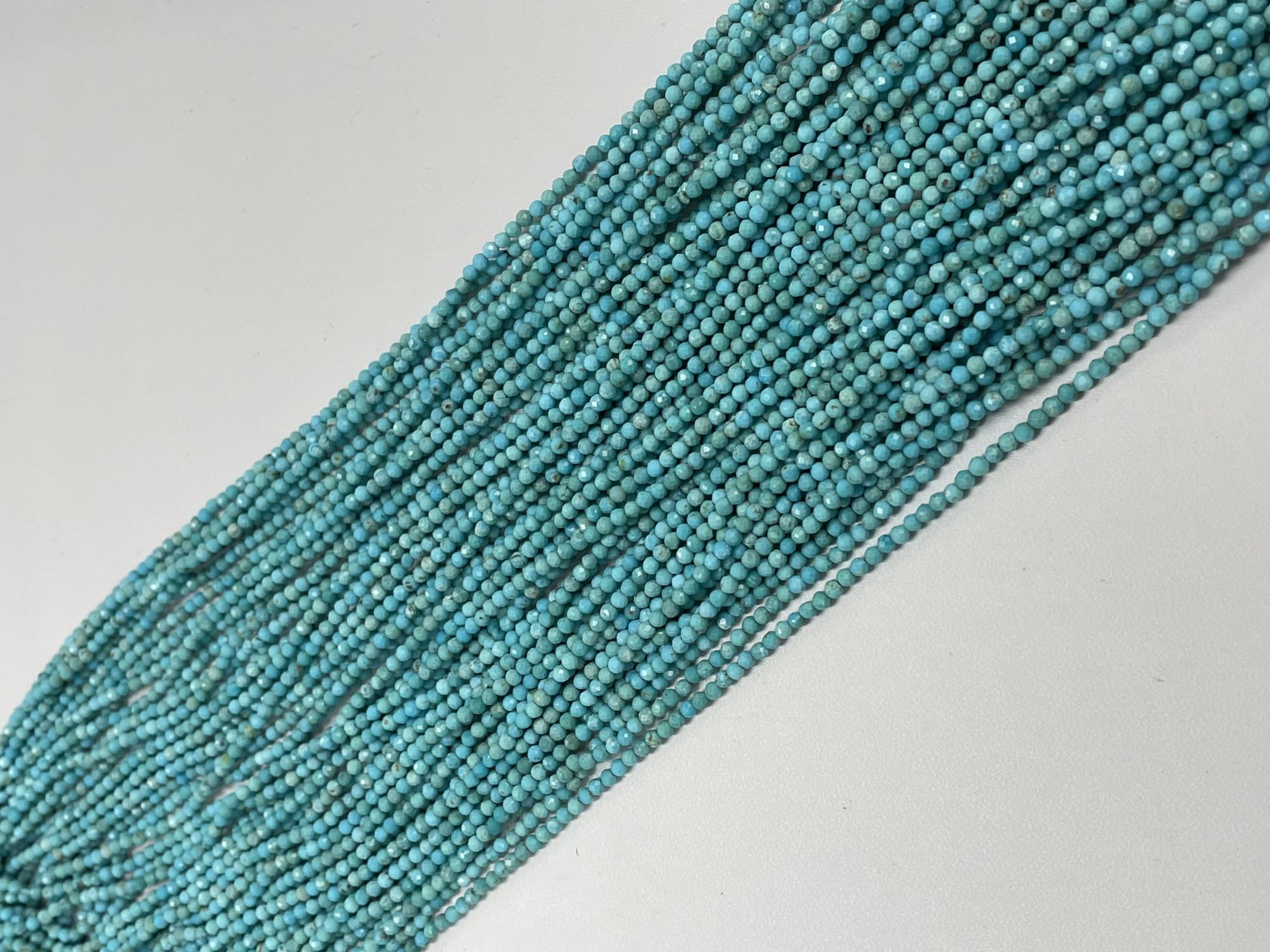 Arizona Sleeping Beauty Turquoise Rondelle Faceted