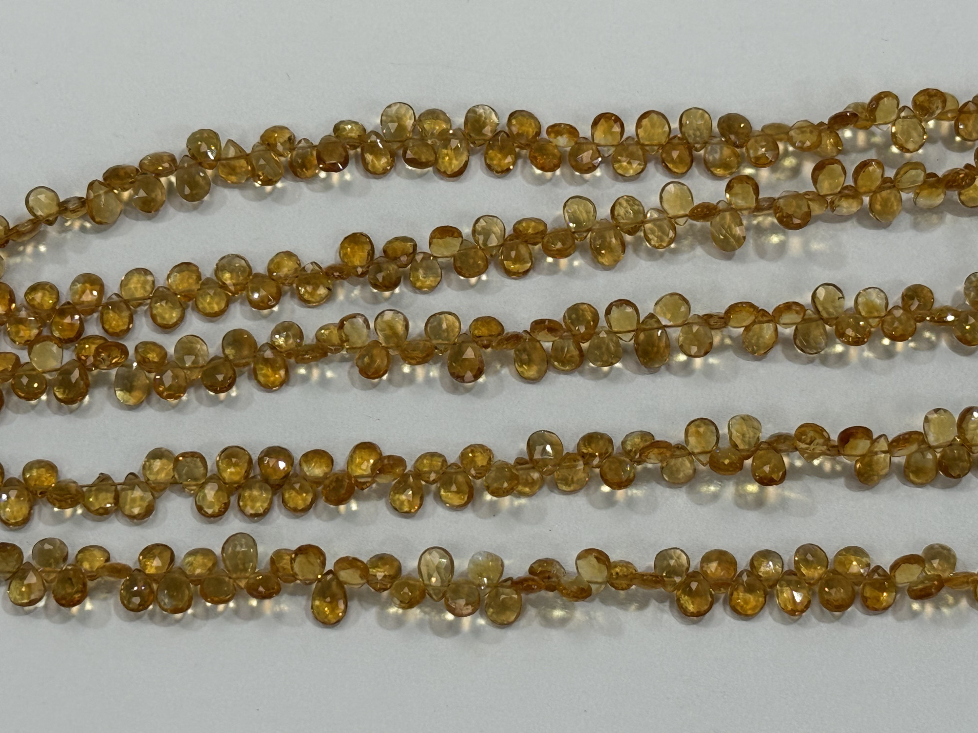 Citrine Pear Faceted
