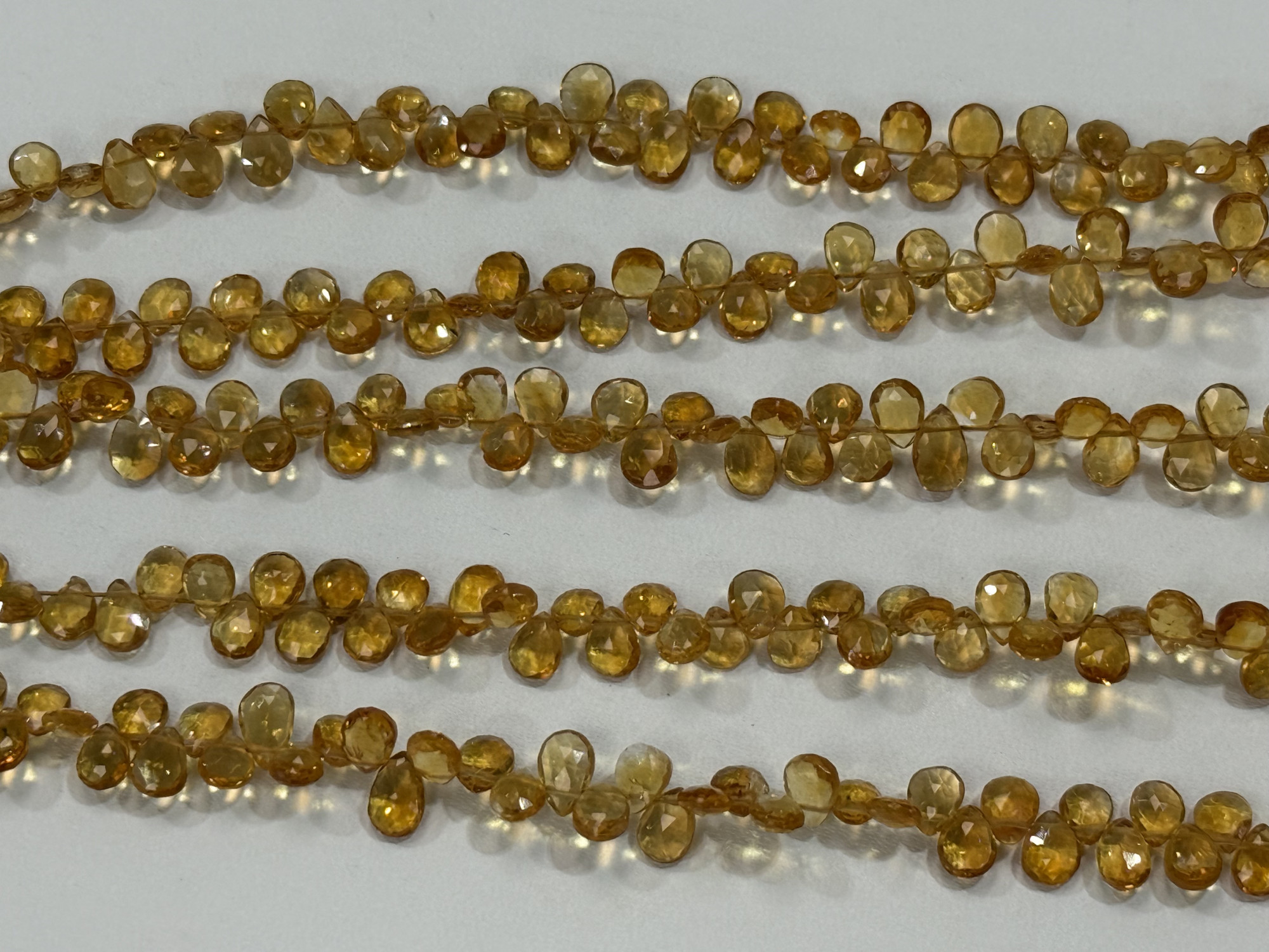 Citrine Pear Faceted