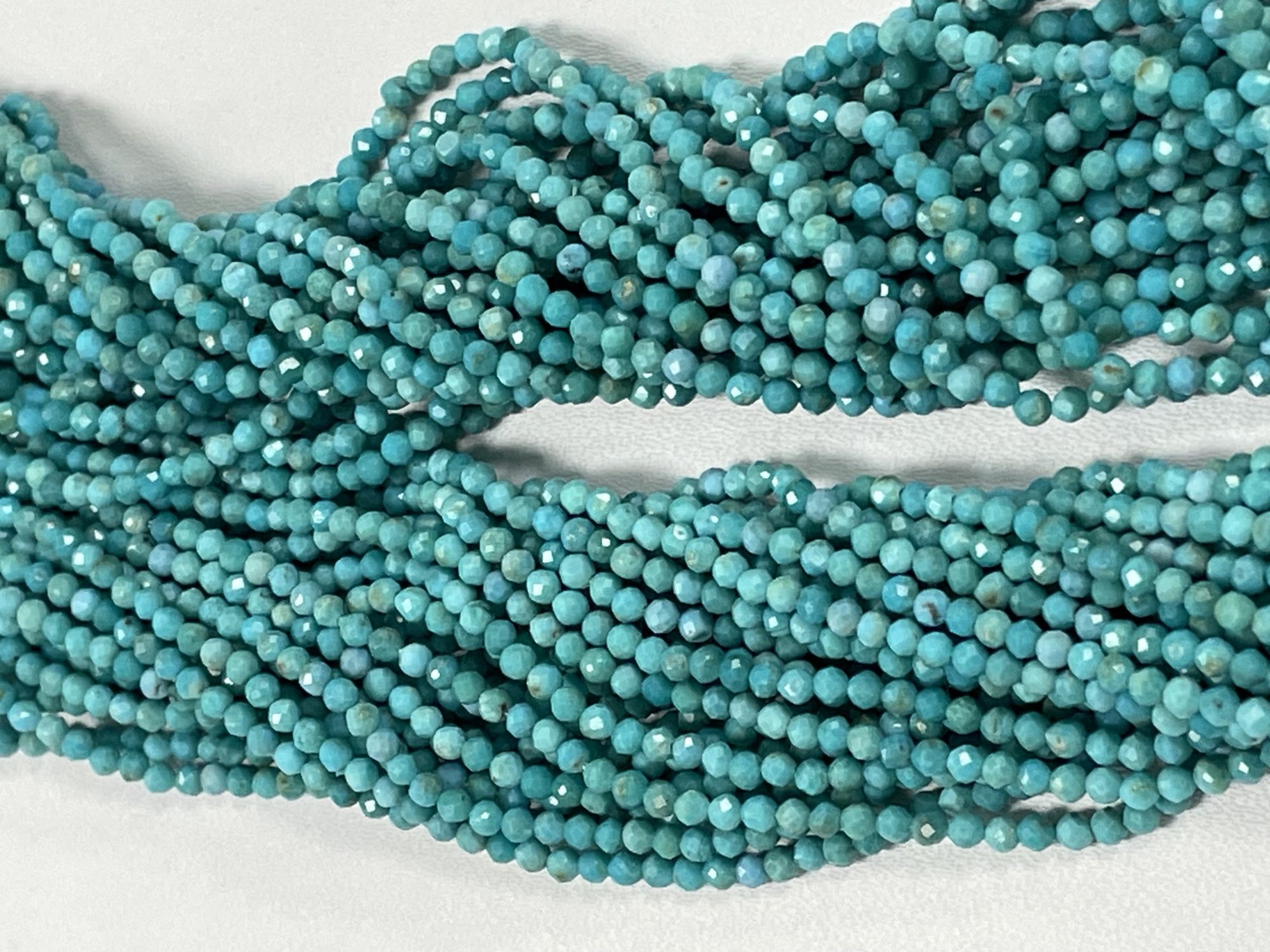 Arizona Sleeping Beauty Rondelle Faceted