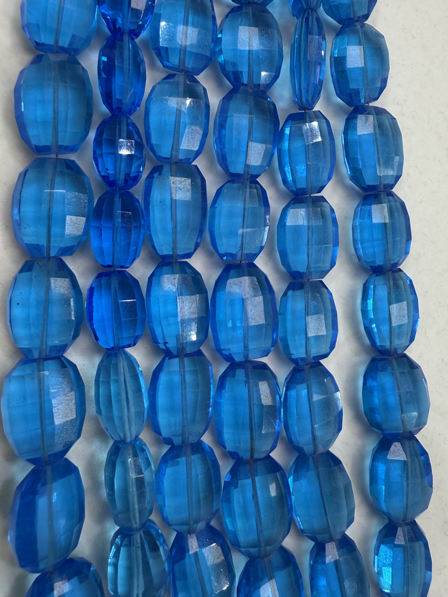 Hydro Quartz Oval Faceted