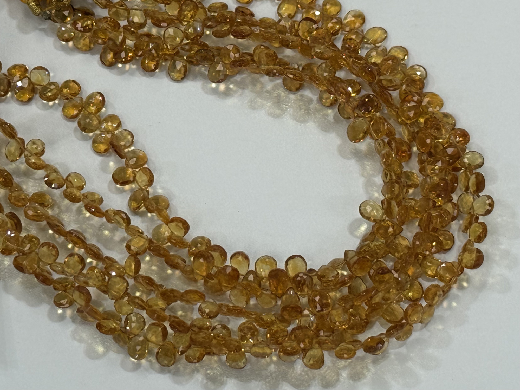 Citrine Pear Faceted