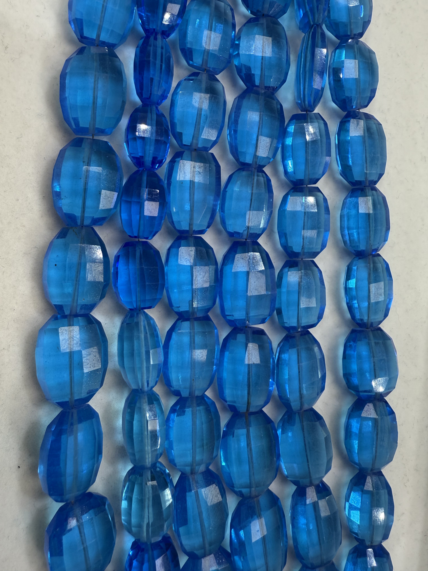 Hydro Quartz Oval Faceted