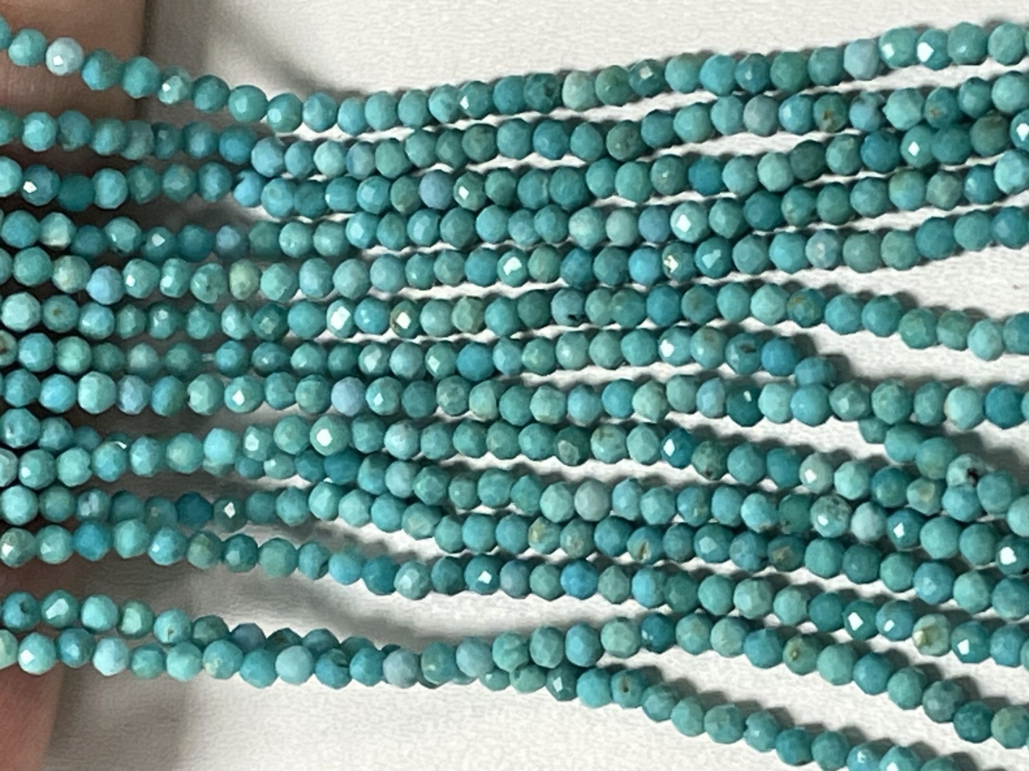 Arizona Sleeping Beauty Rondelle Faceted