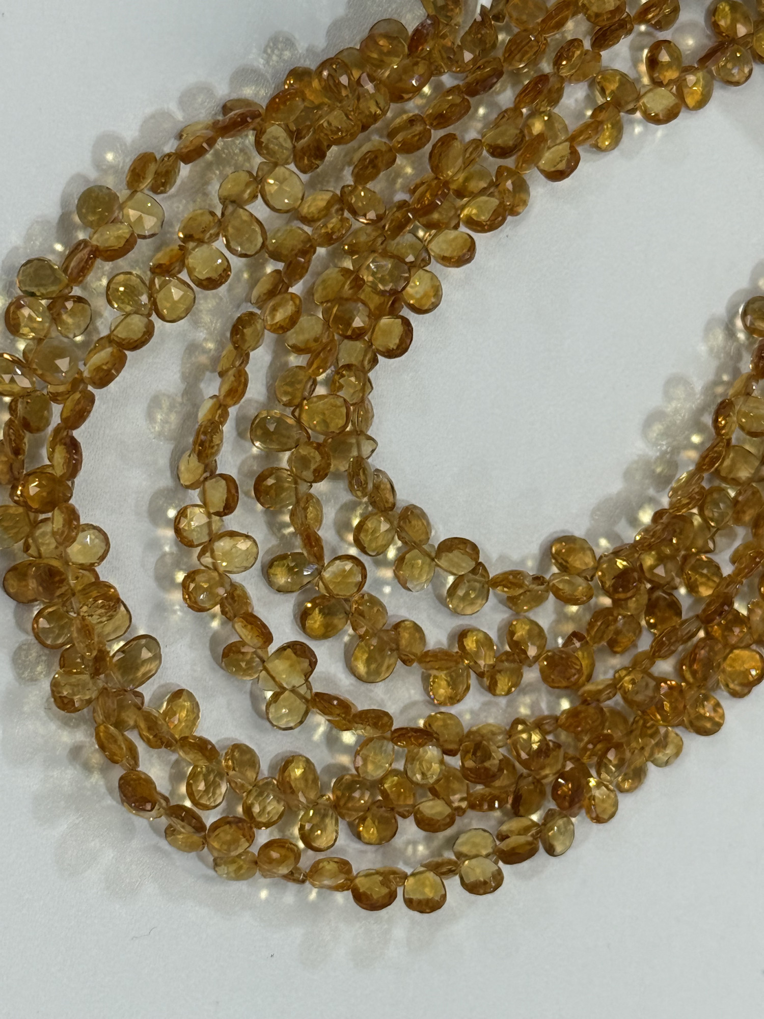 Citrine Pear Faceted