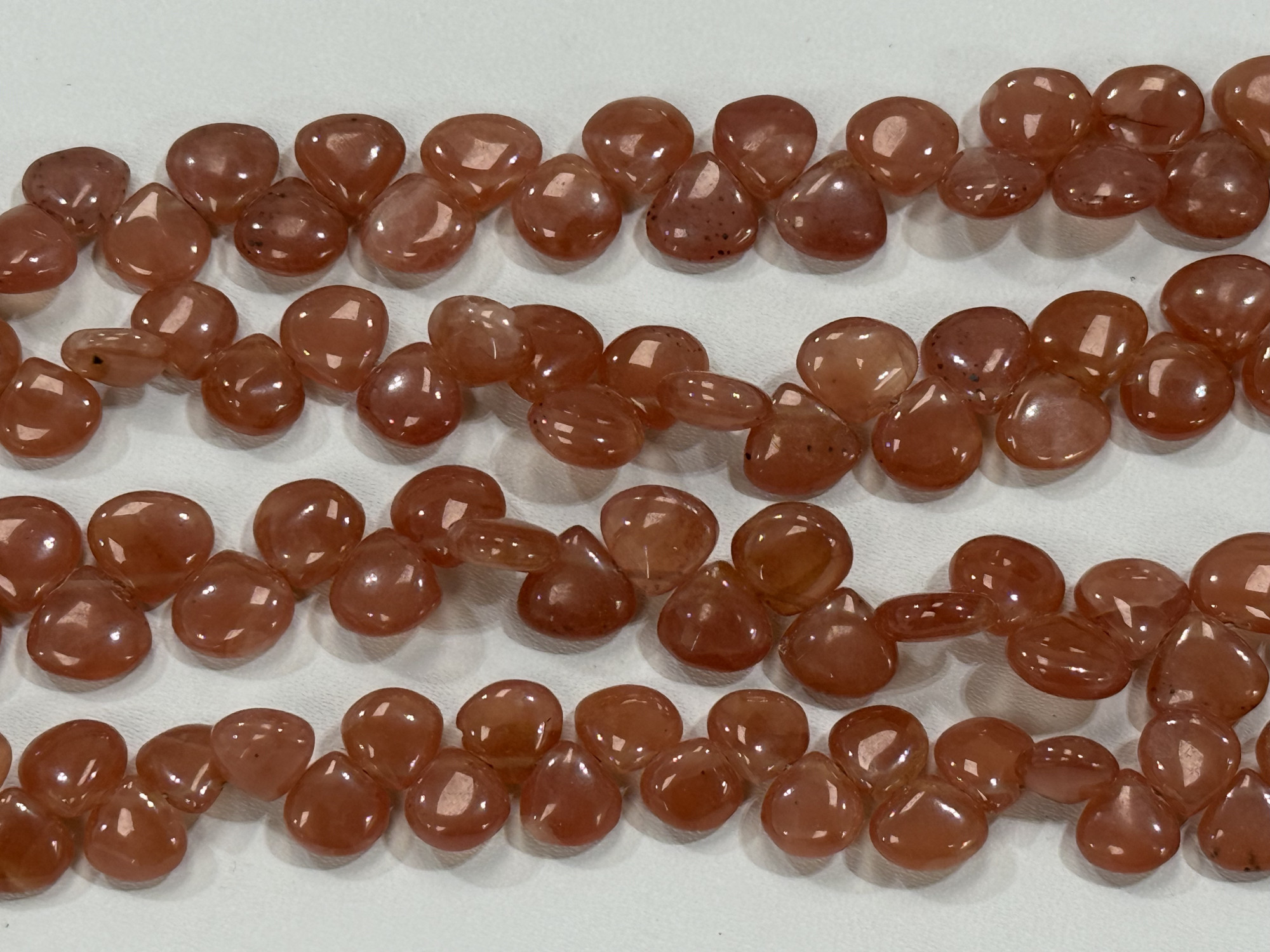 Rhodochrosite Hearts Smooth