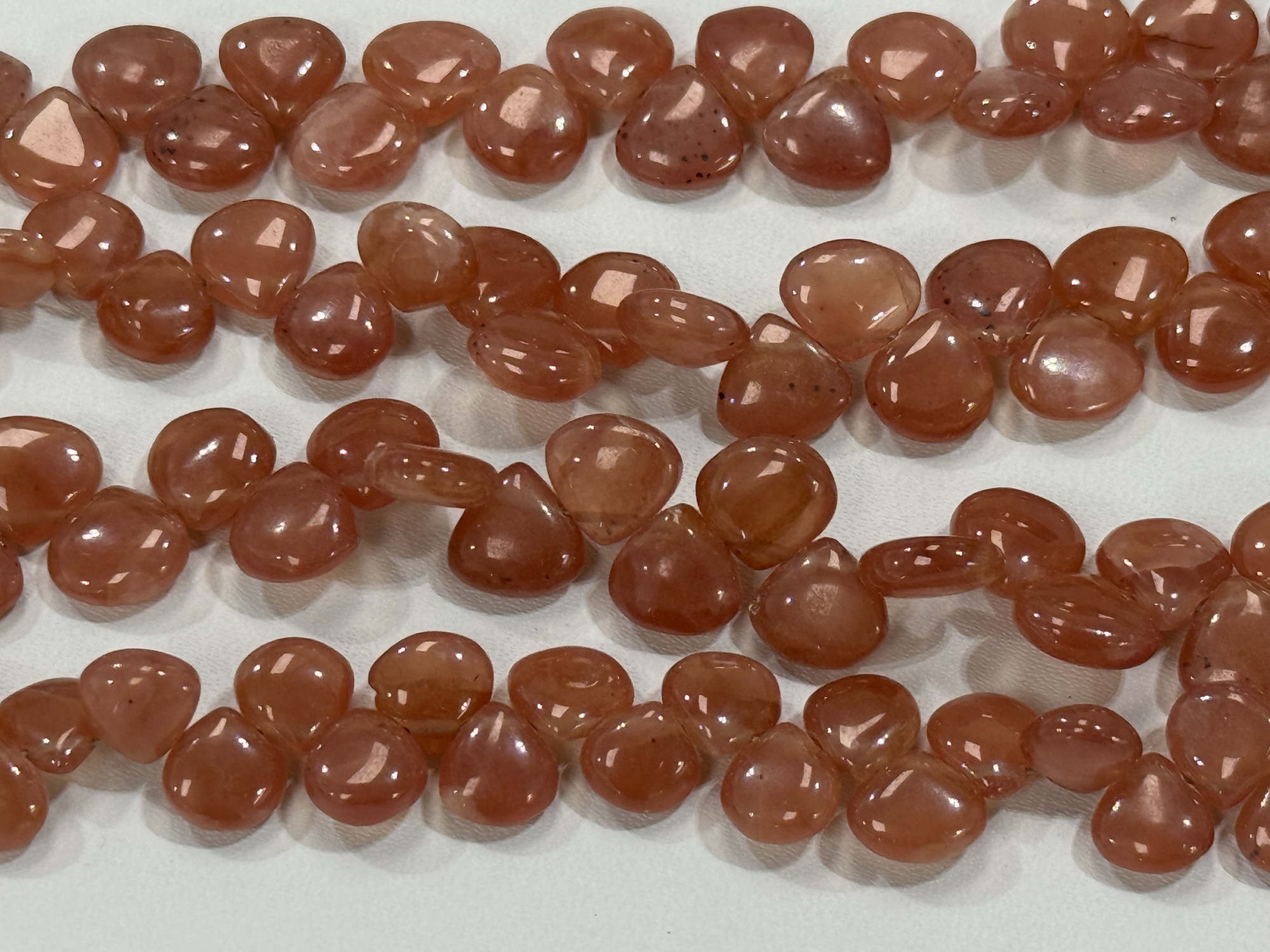 Rhodochrosite Hearts Smooth