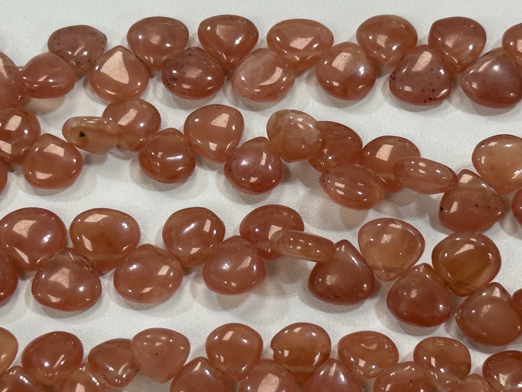 Rhodochrosite Hearts Smooth