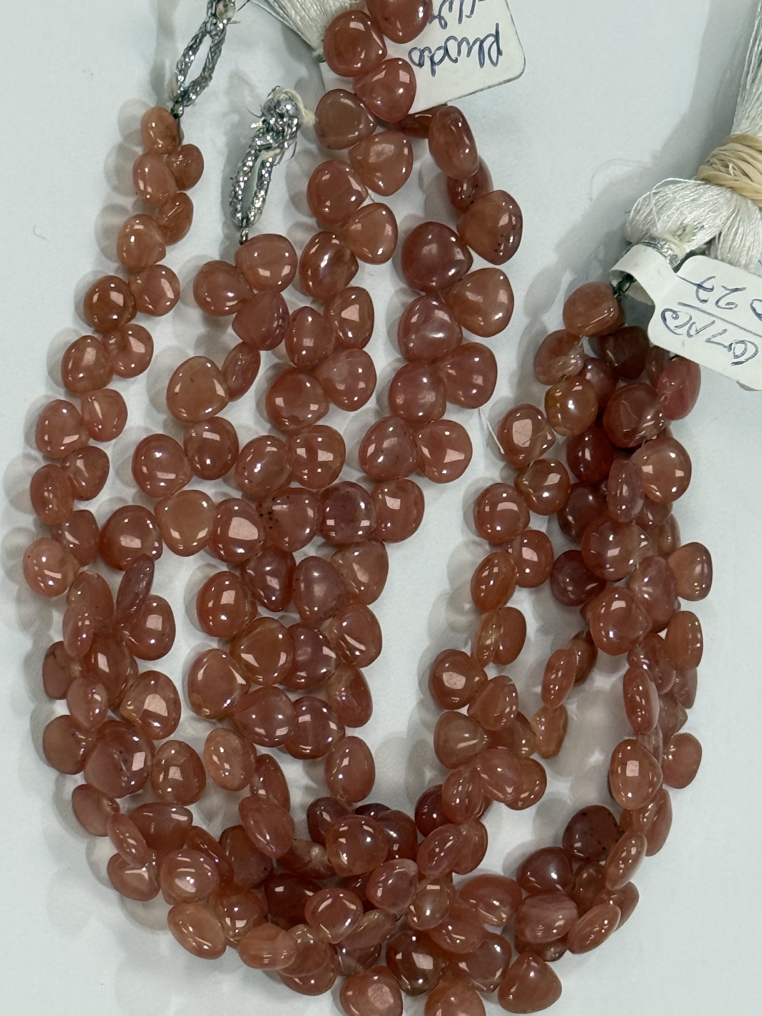 Rhodochrosite Hearts Smooth