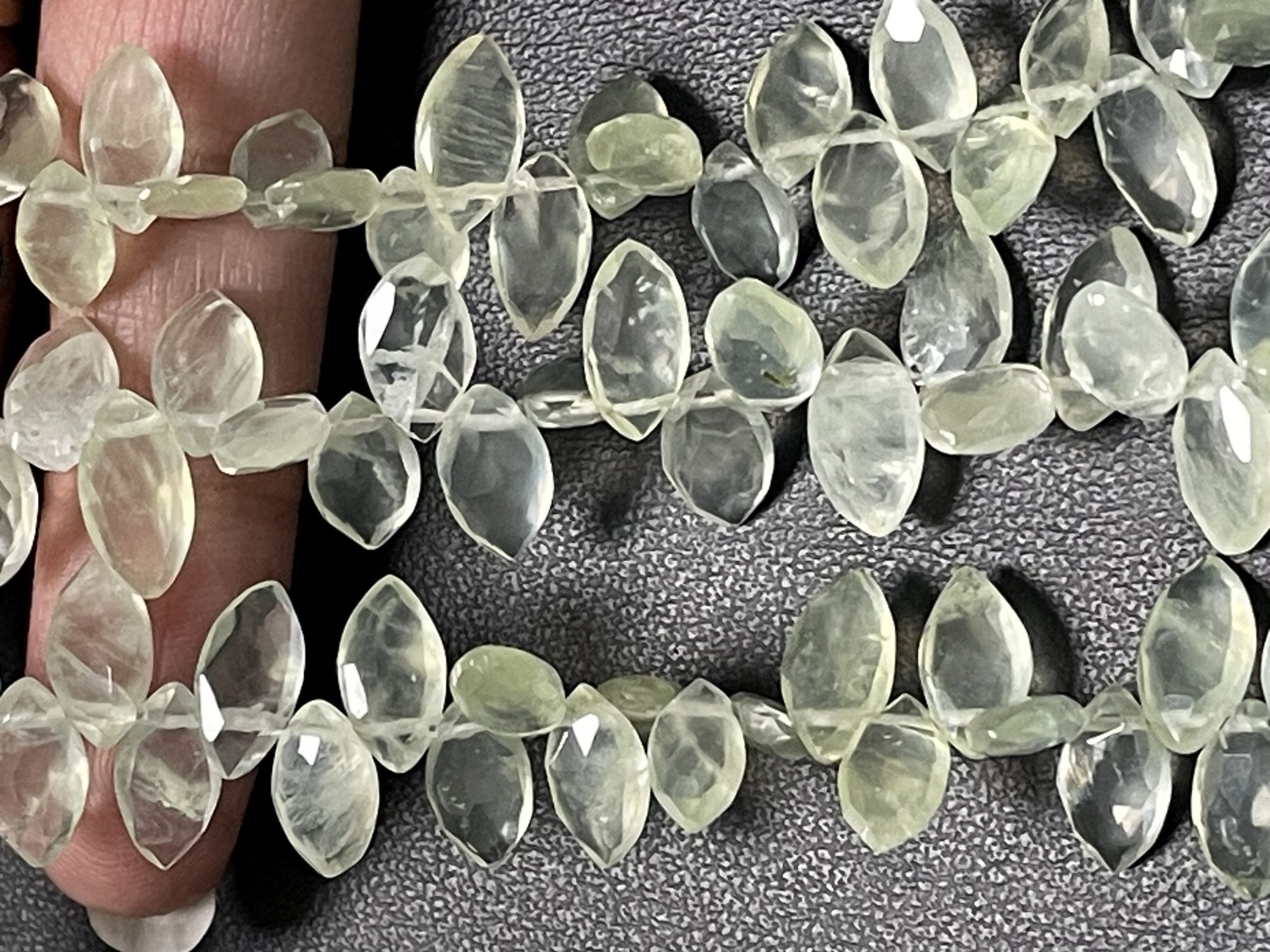 Prehnite Marquise Faceted