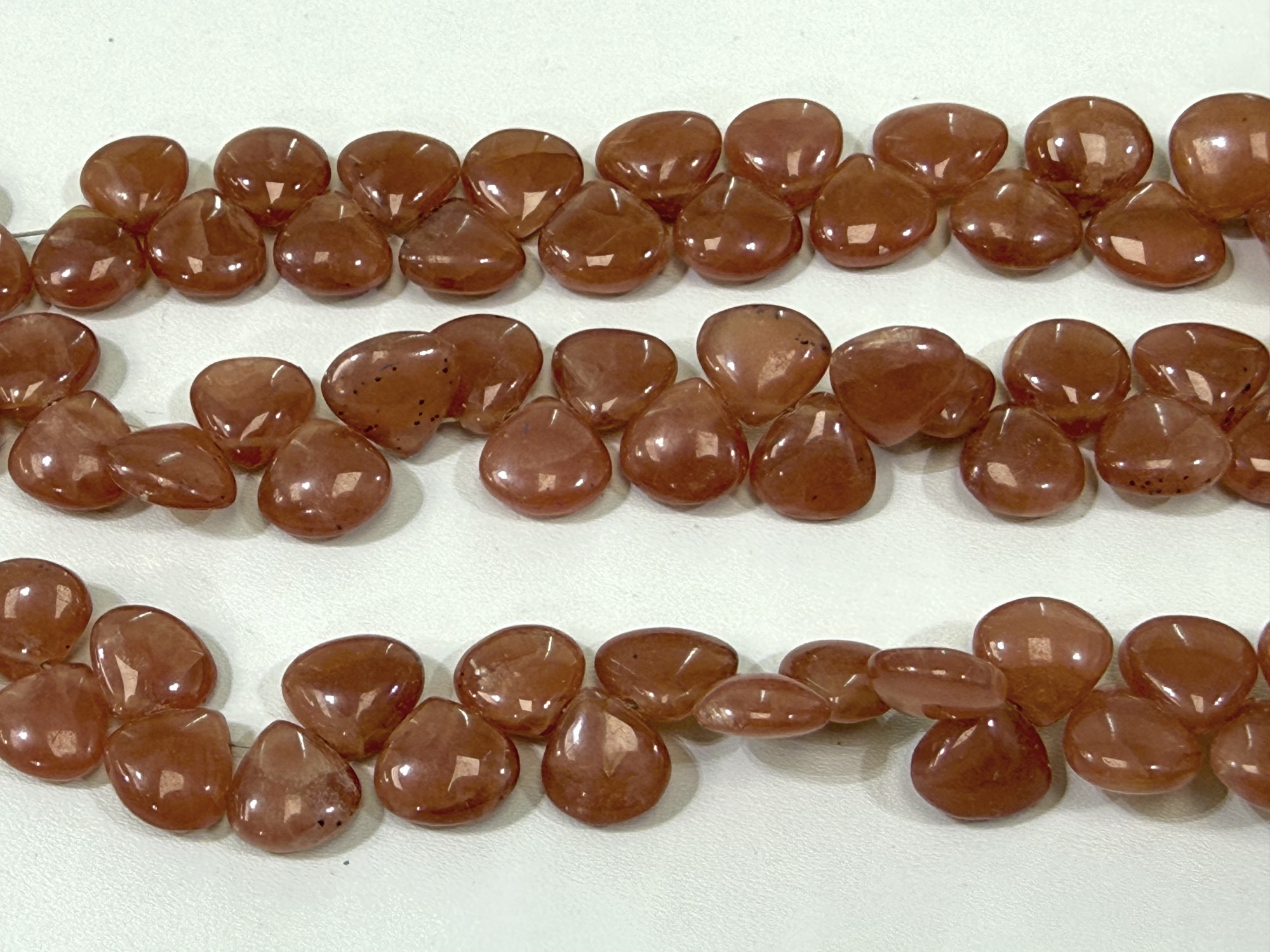 Rhodochrosite Hearts Smooth