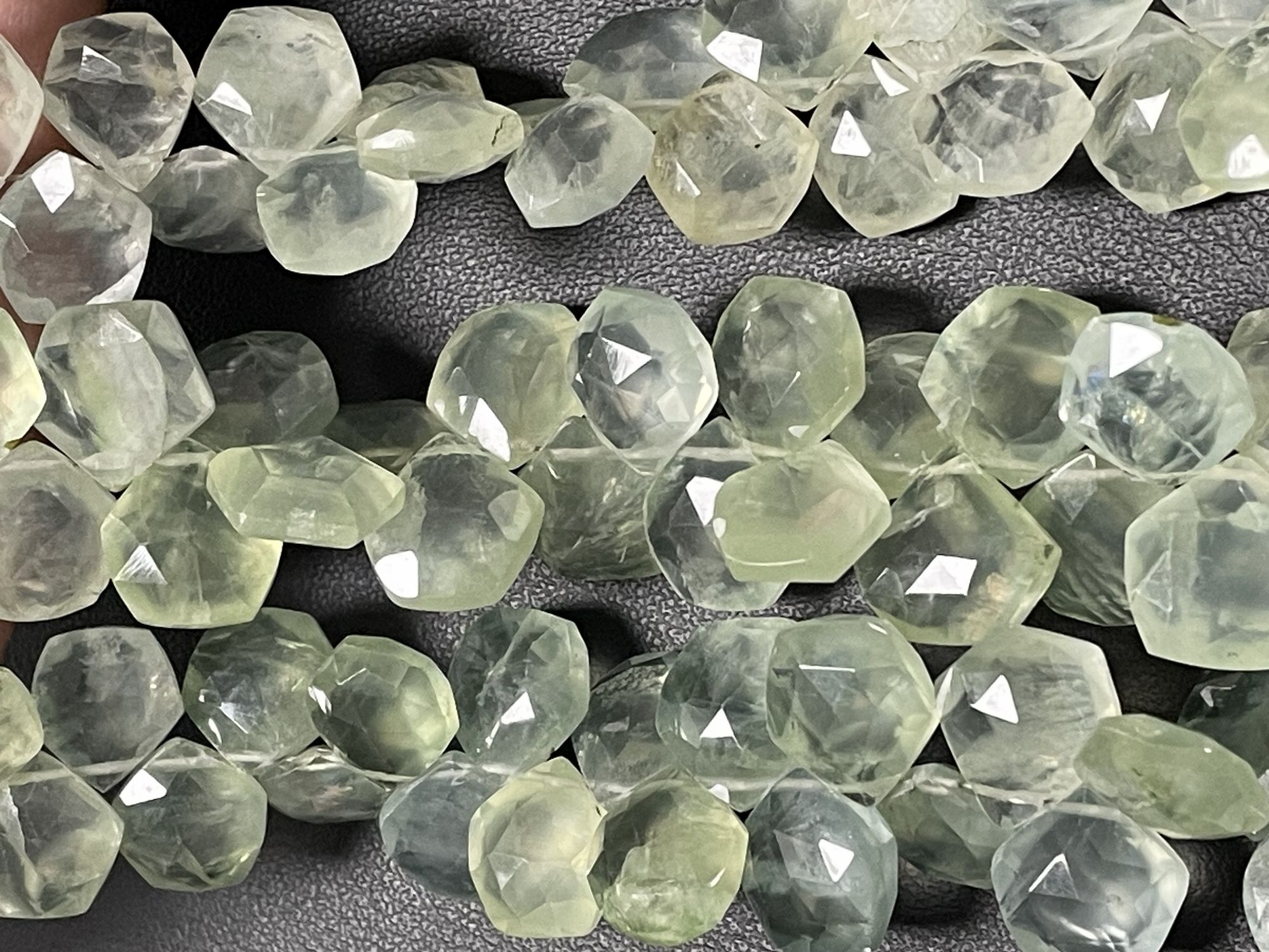 Prehnite Pentagon Faceted