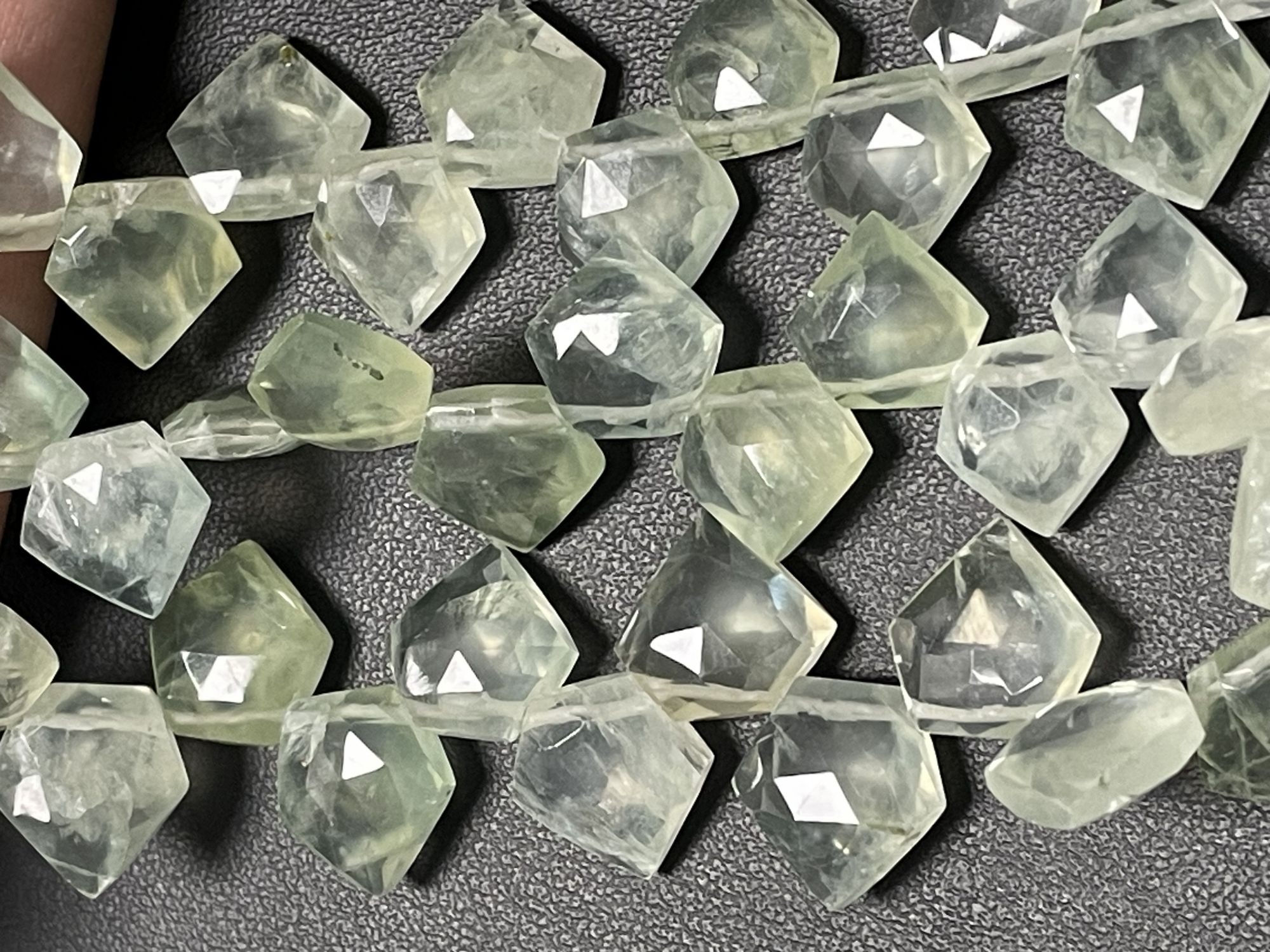 Prehnite Pentagon Faceted
