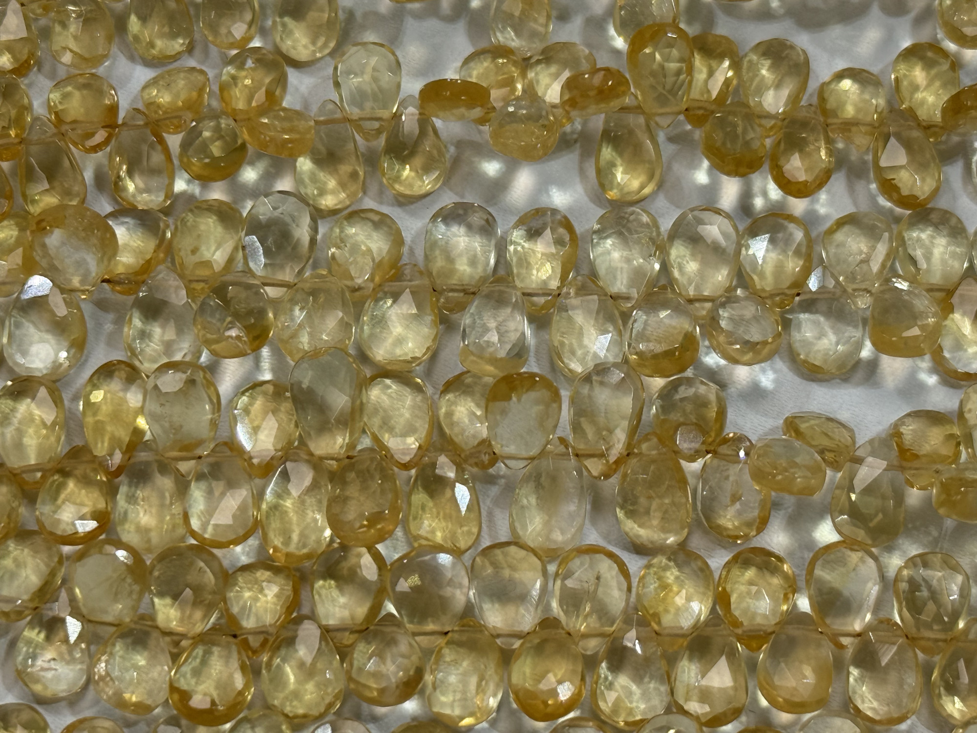 Citrine Pear Faceted