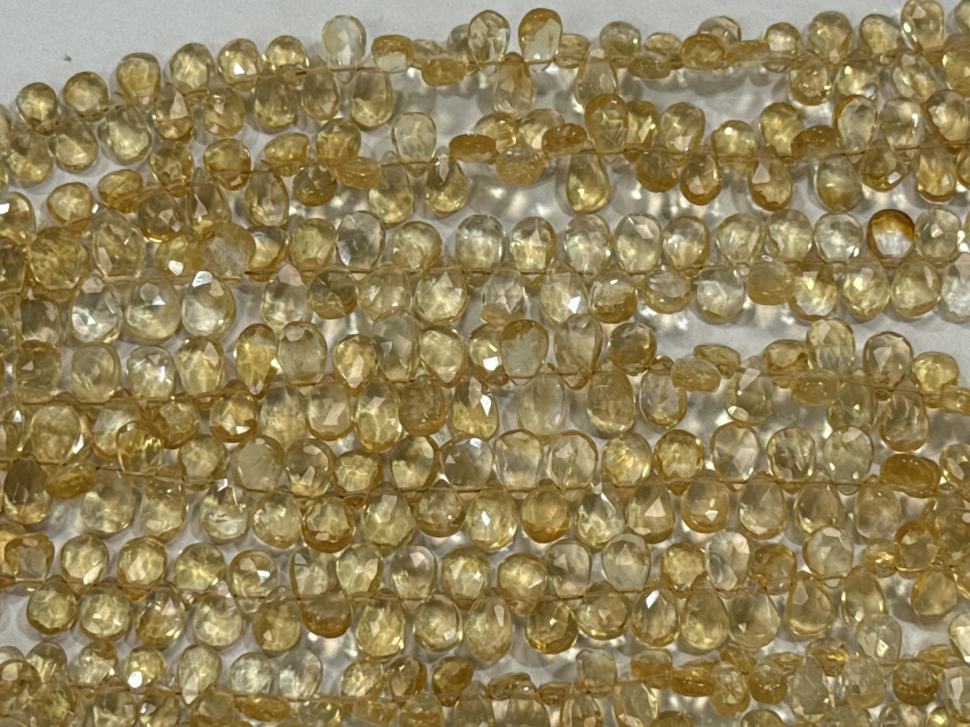 Citrine Pear Faceted