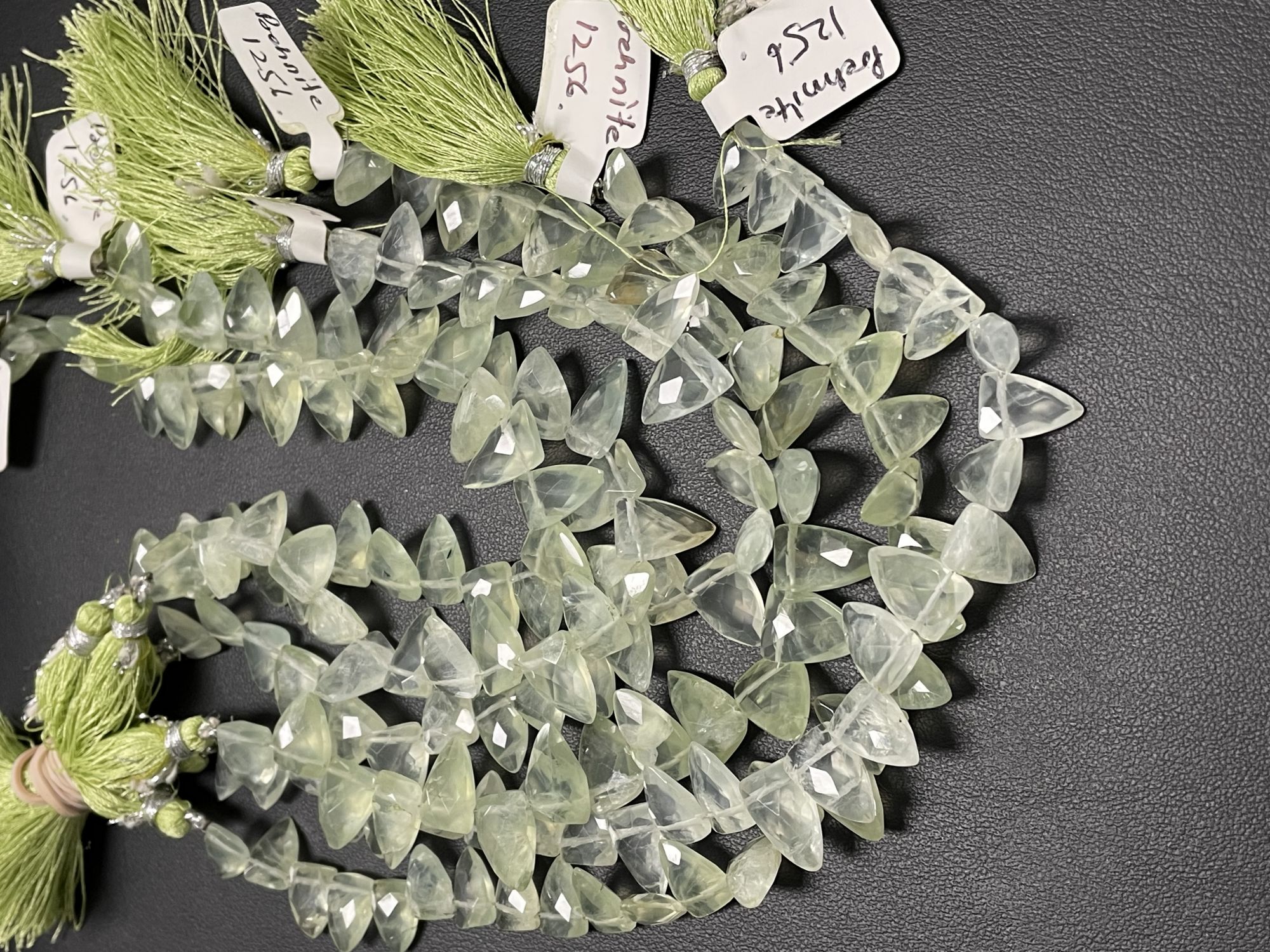 Prehnite Fun Cut Faceted