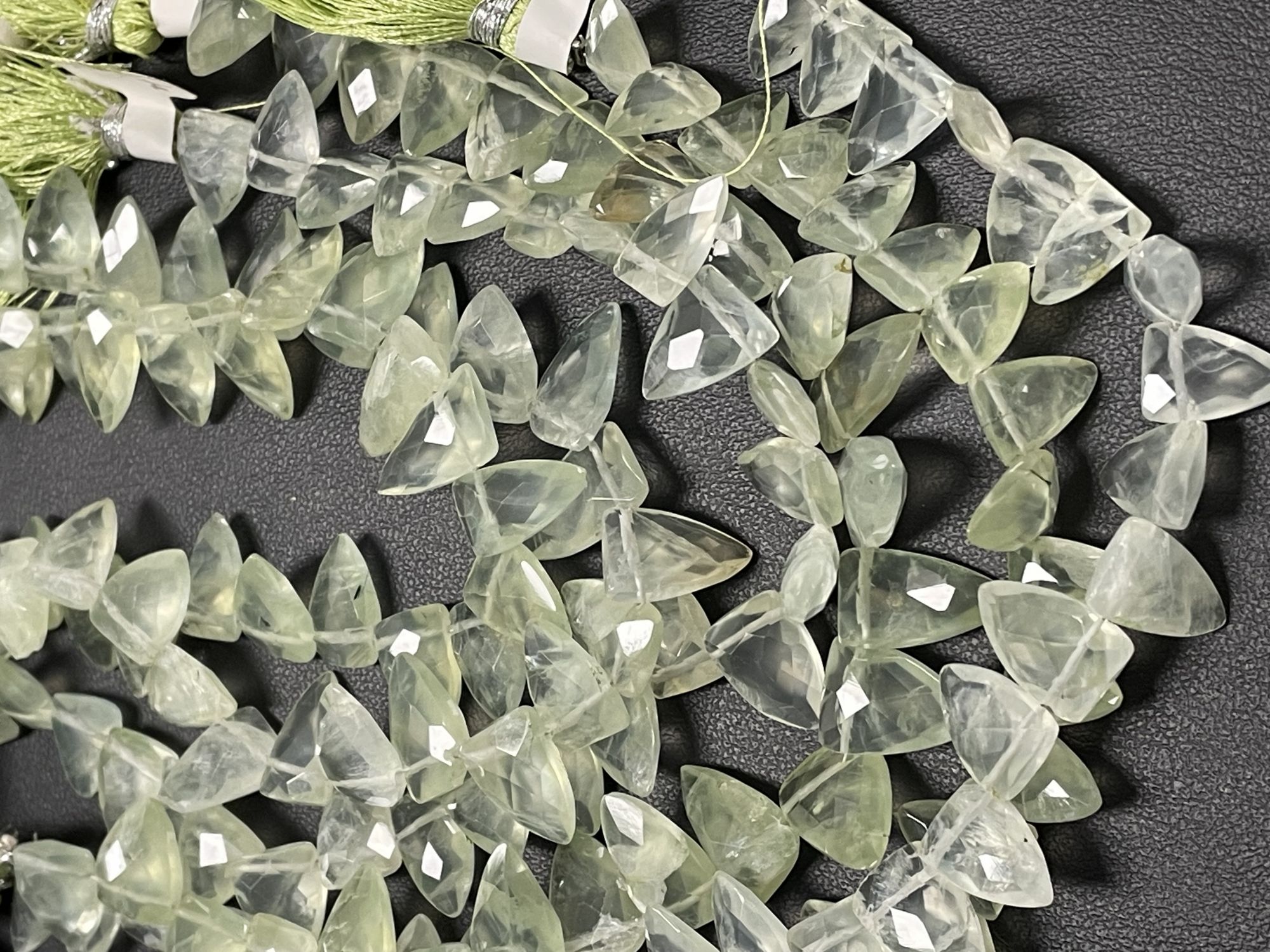 Prehnite Fun Cut Faceted
