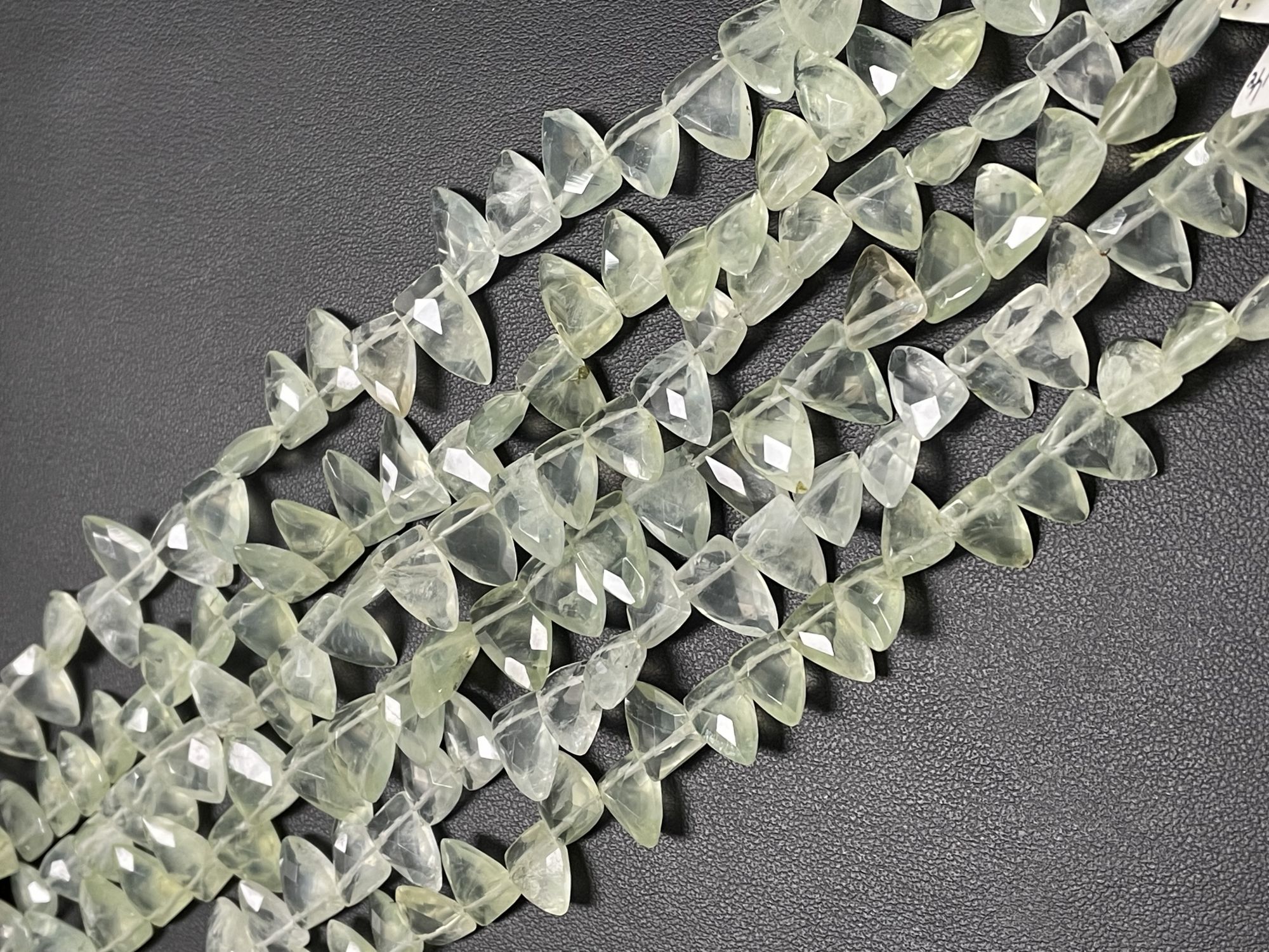 Prehnite Fun Cut Faceted