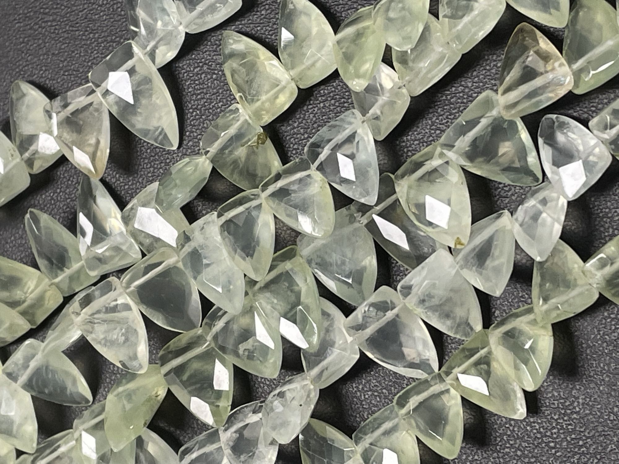 Prehnite Fun Cut Faceted
