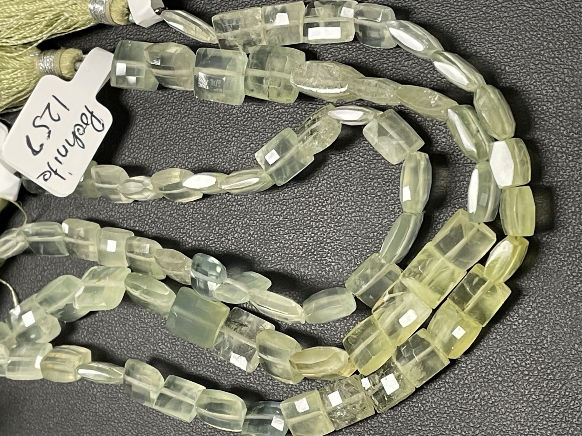 Prehnite Rectangle Faceted