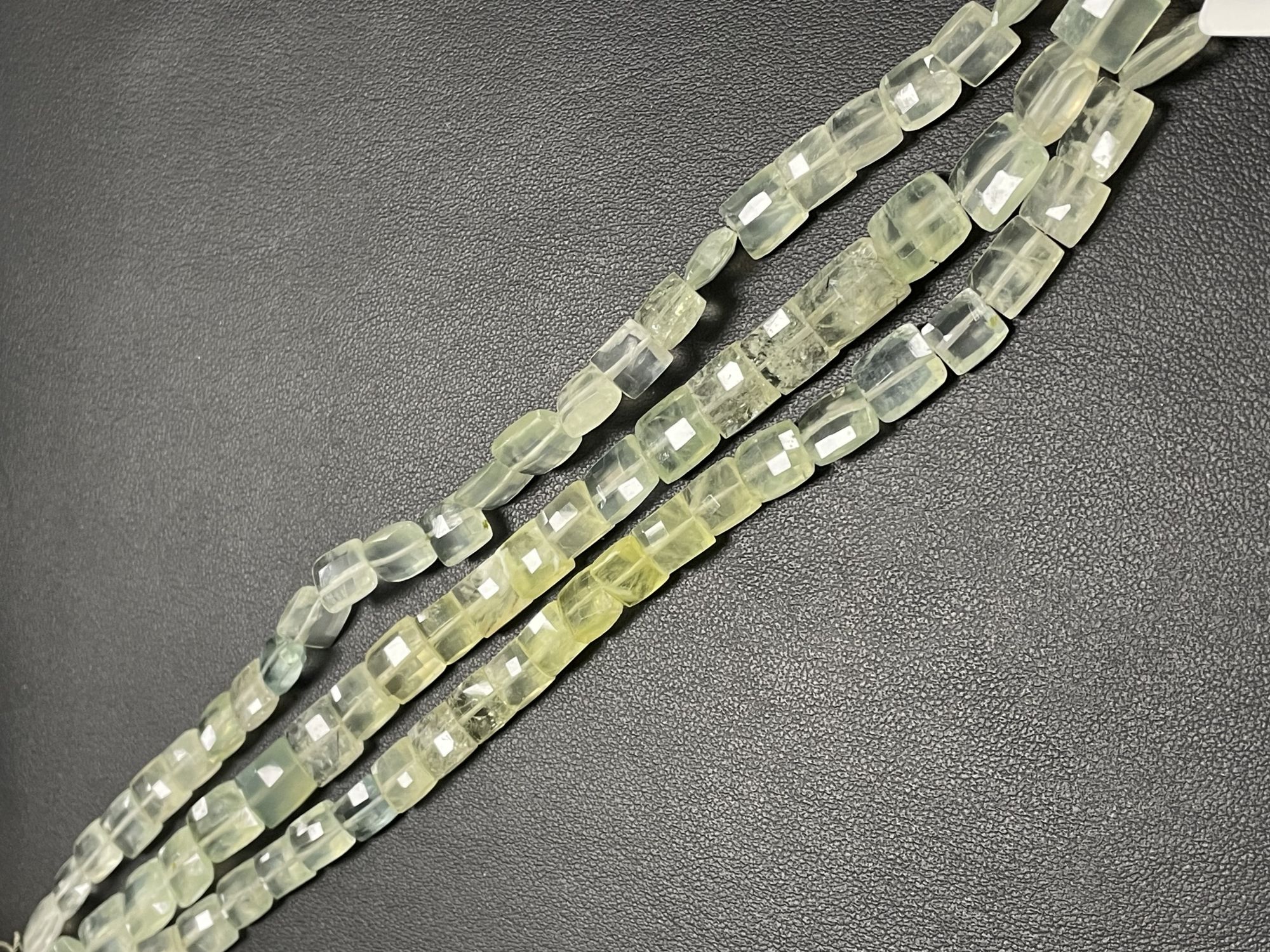 Prehnite Rectangle Faceted