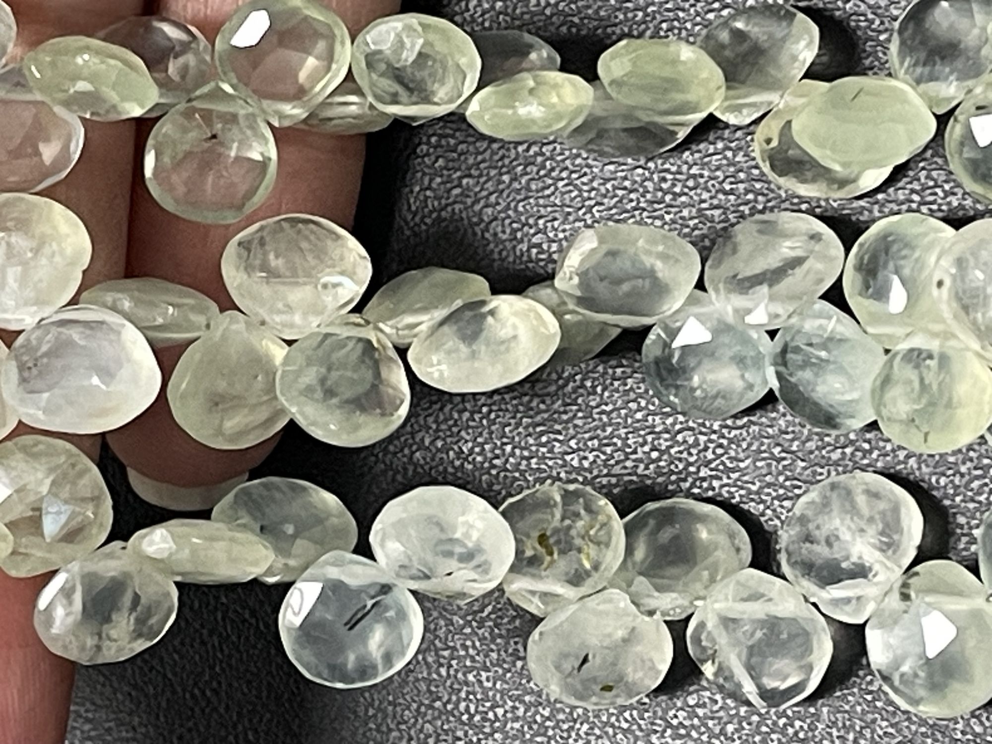 Prehnite Heart Faceted